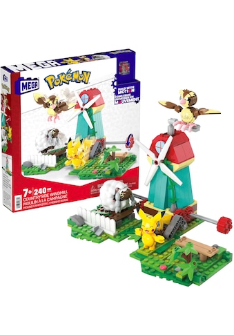 Spielbausteine »MEGA Pokémon, Windmühlen-Farm mit Pickachu«, (240 St.)