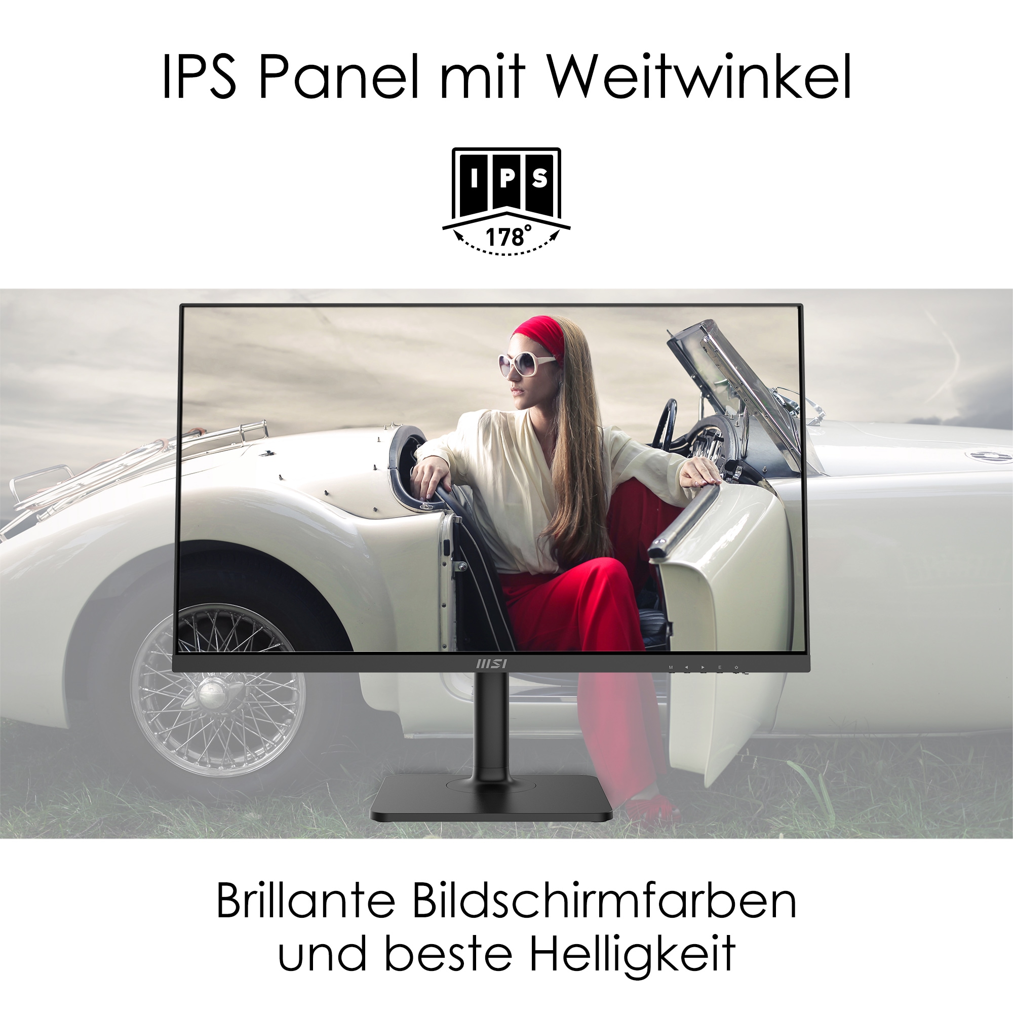 MSI LCD-Monitor »Modern MD271P«, 69 cm/27 Zoll, 1920 x 1080 px, Full HD, 5 ms Reaktionszeit, 75 Hz, 3 Jahre Herstellergarantie, höhenverstellbar, USB-C