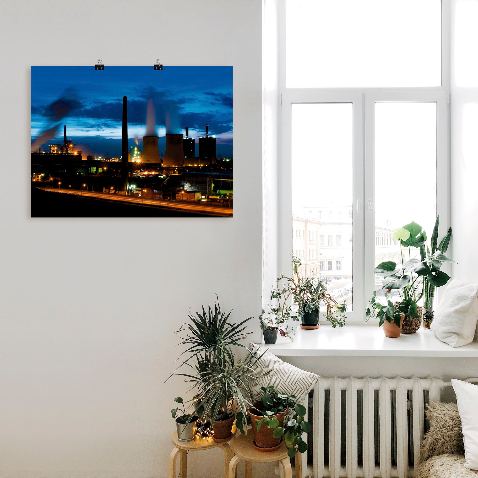 Artland Wandbild »Duisburg- Dehoga blaue Stunde«, Deutschland, (1 St.), als Leinwandbild, Poster in verschied. Größen