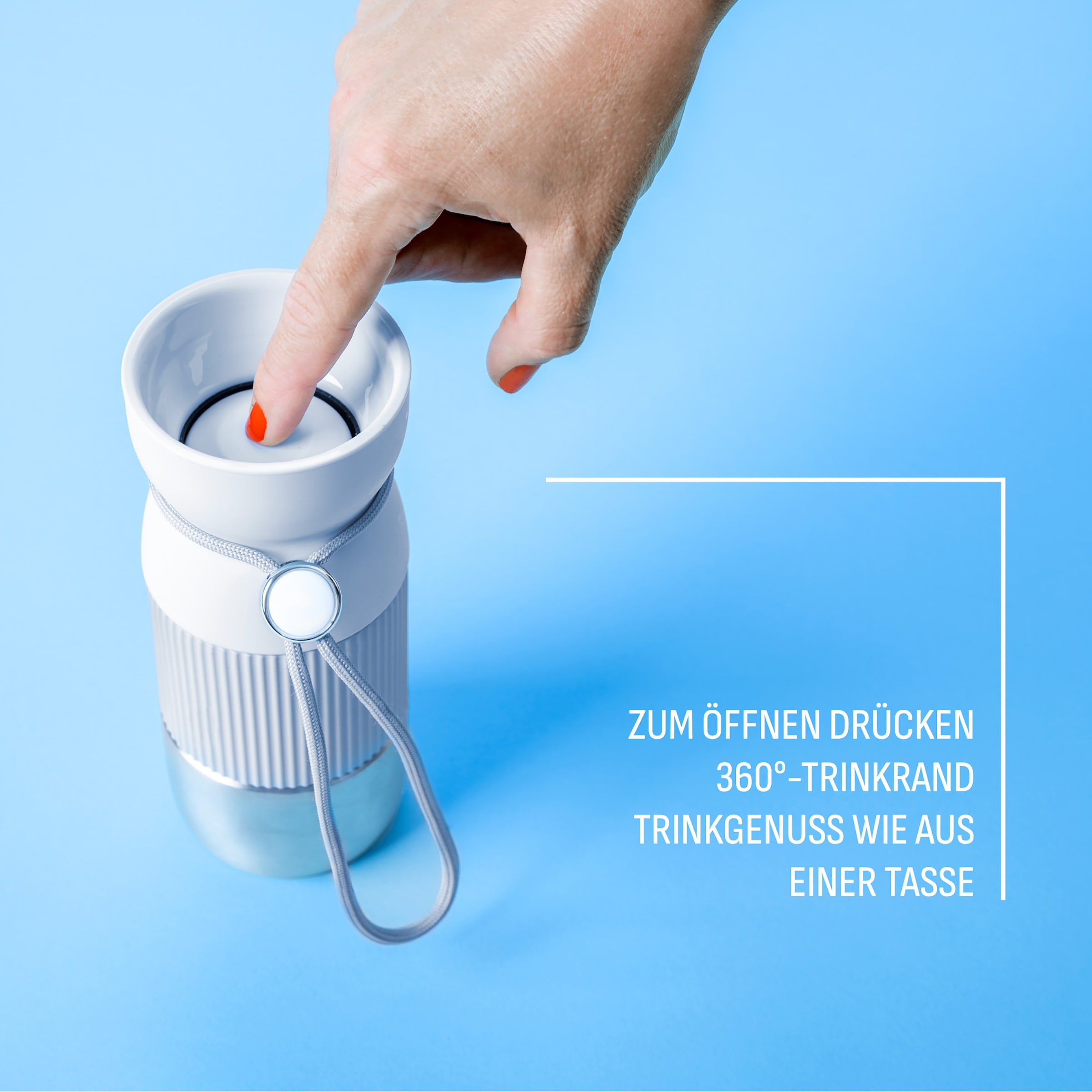 Emsa Thermobecher »beYou Cup« 0,36 Liter, aromatischer Trinkgenuss, 100% dicht, mit Trageband