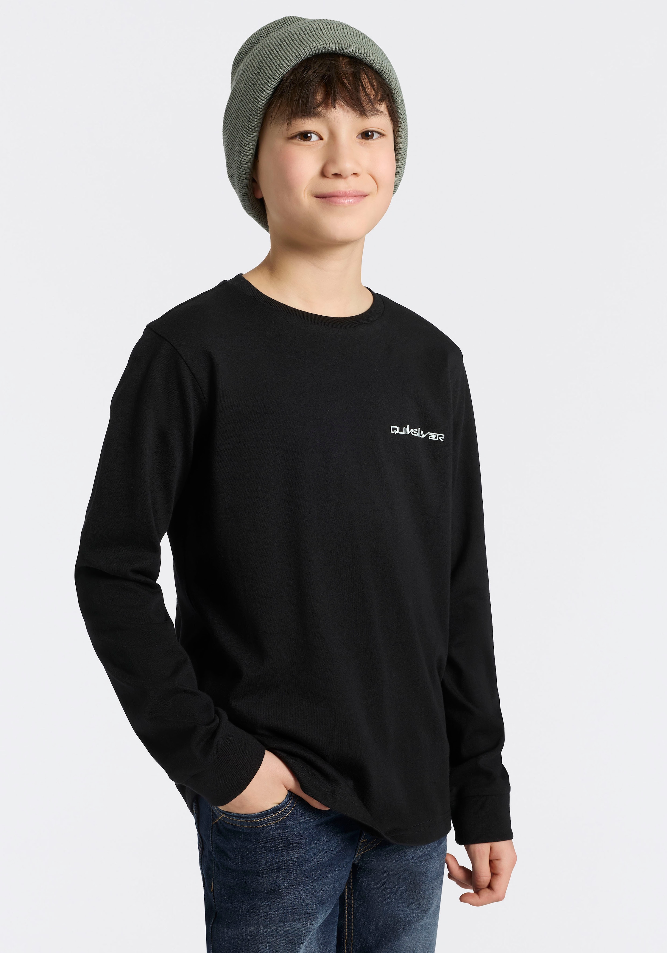 Quiksilver Langarmshirt »DESERT WAV TWIST TIDE LS PAK Y« 2 2er-Pack, Langarmdesign, mit Rundhalsausschnitt, aus Baumwoll-Jersey