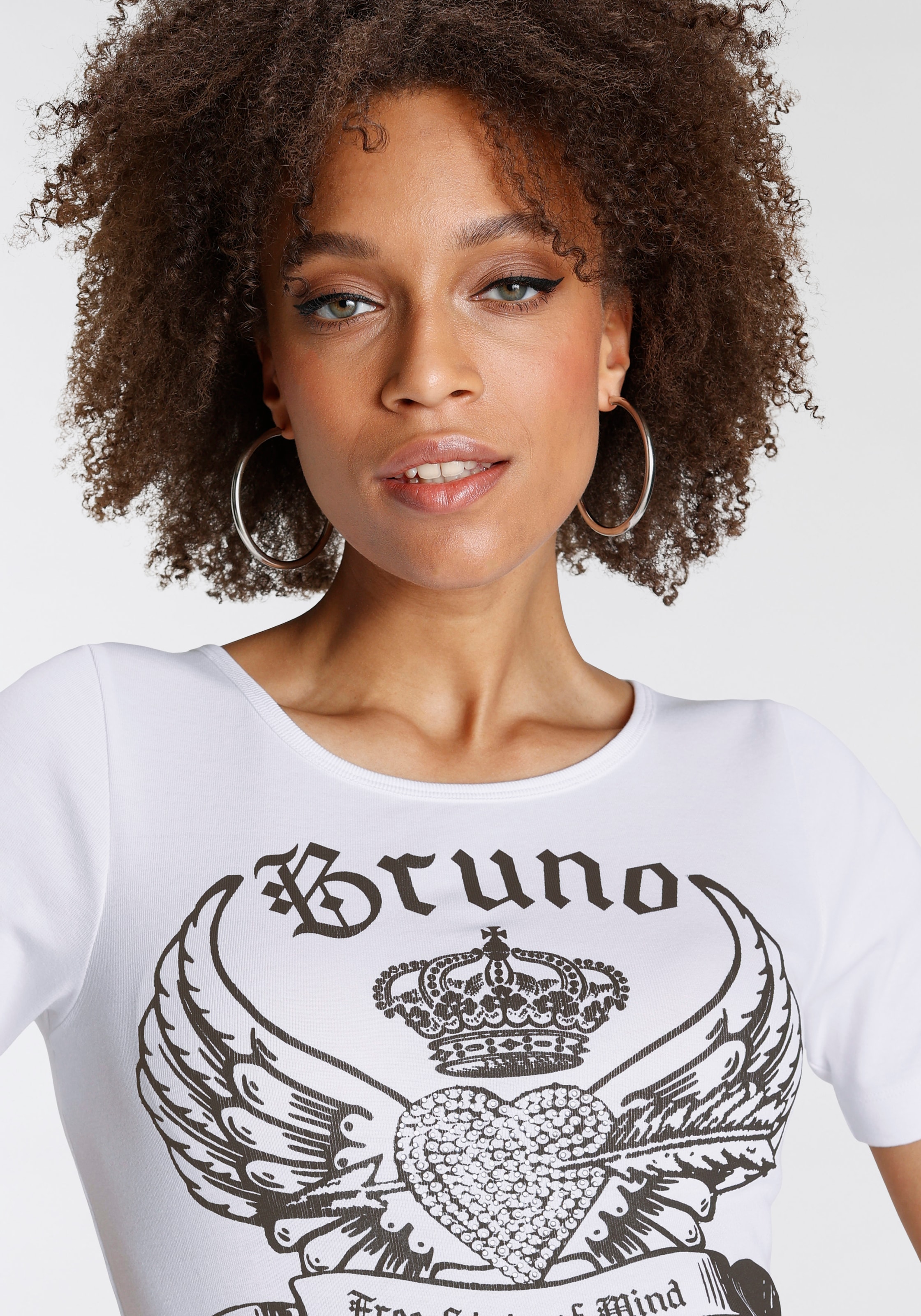 Bruno Banani T-Shirt, ♕ bei NEUE KOLLEKTION Logo-Print