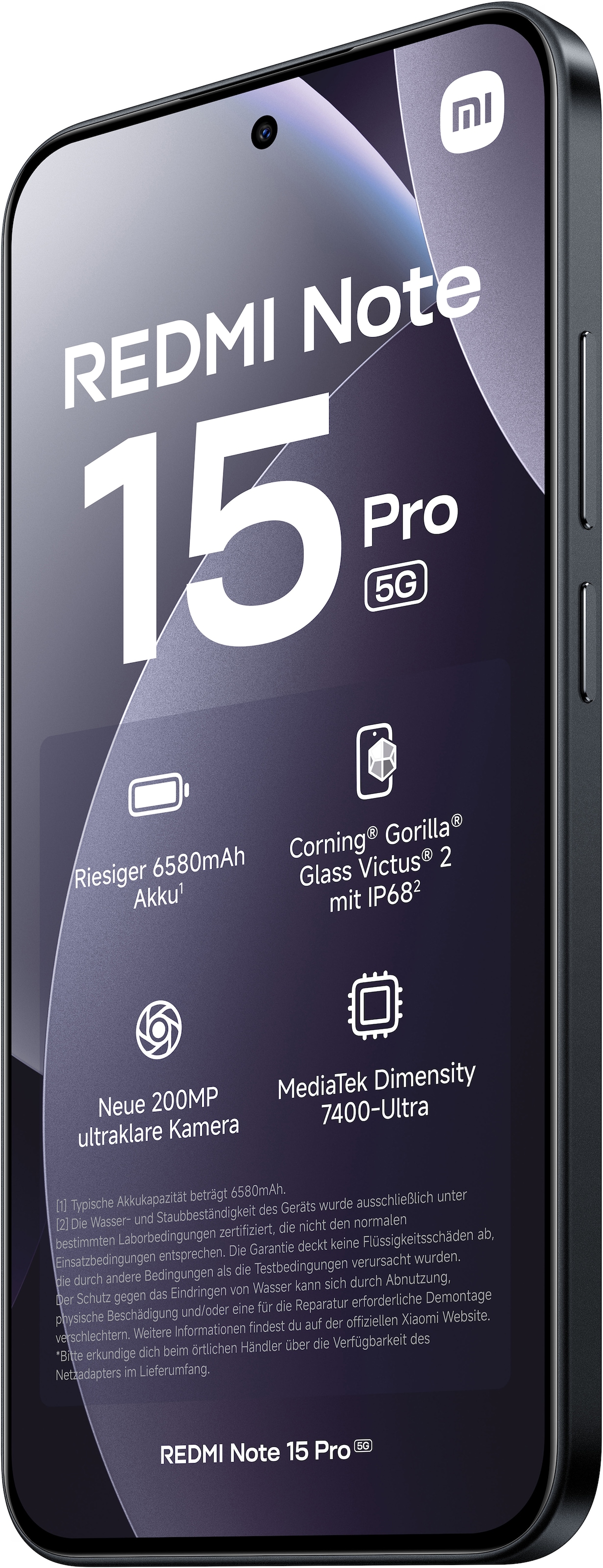 Xiaomi Smartphone »Redmi Note 15 Pro 5G 8+256« Black