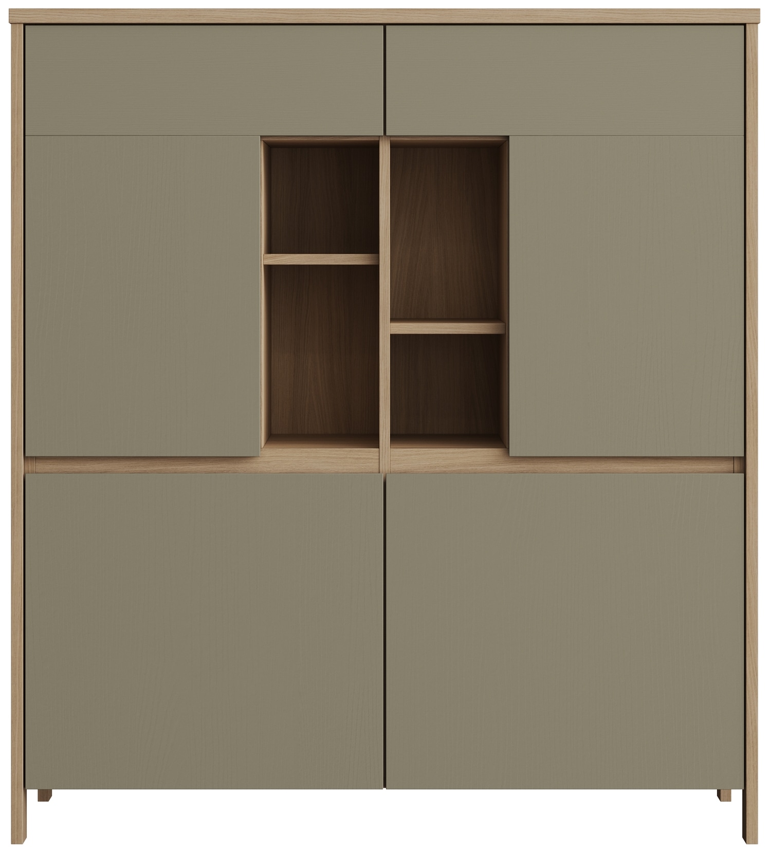 Home affaire Highboard »Stranda, moderner Schrank, Stauraumelement im Scandic-Style« elegante Rahmenoptik, ausreichend Stauraum, vielseitig einsetzbar