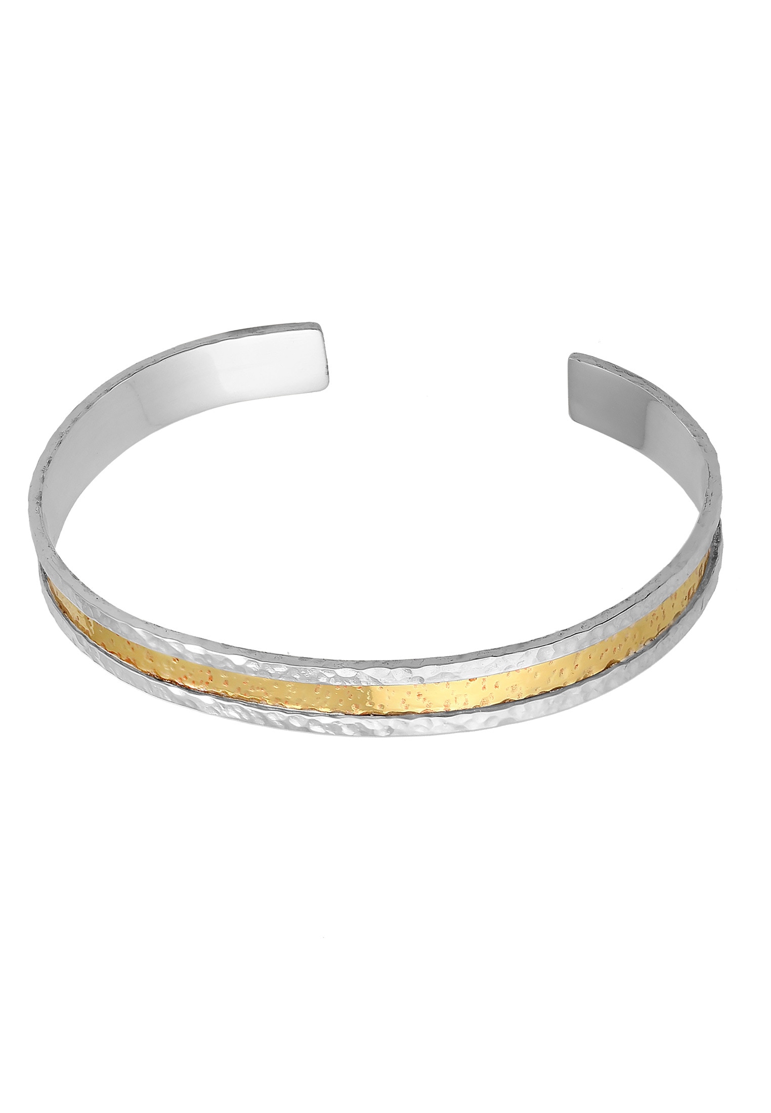 HAZE & GLORY Armreif »Armband Armreif -Two Faced 925 Silber Bicolor«