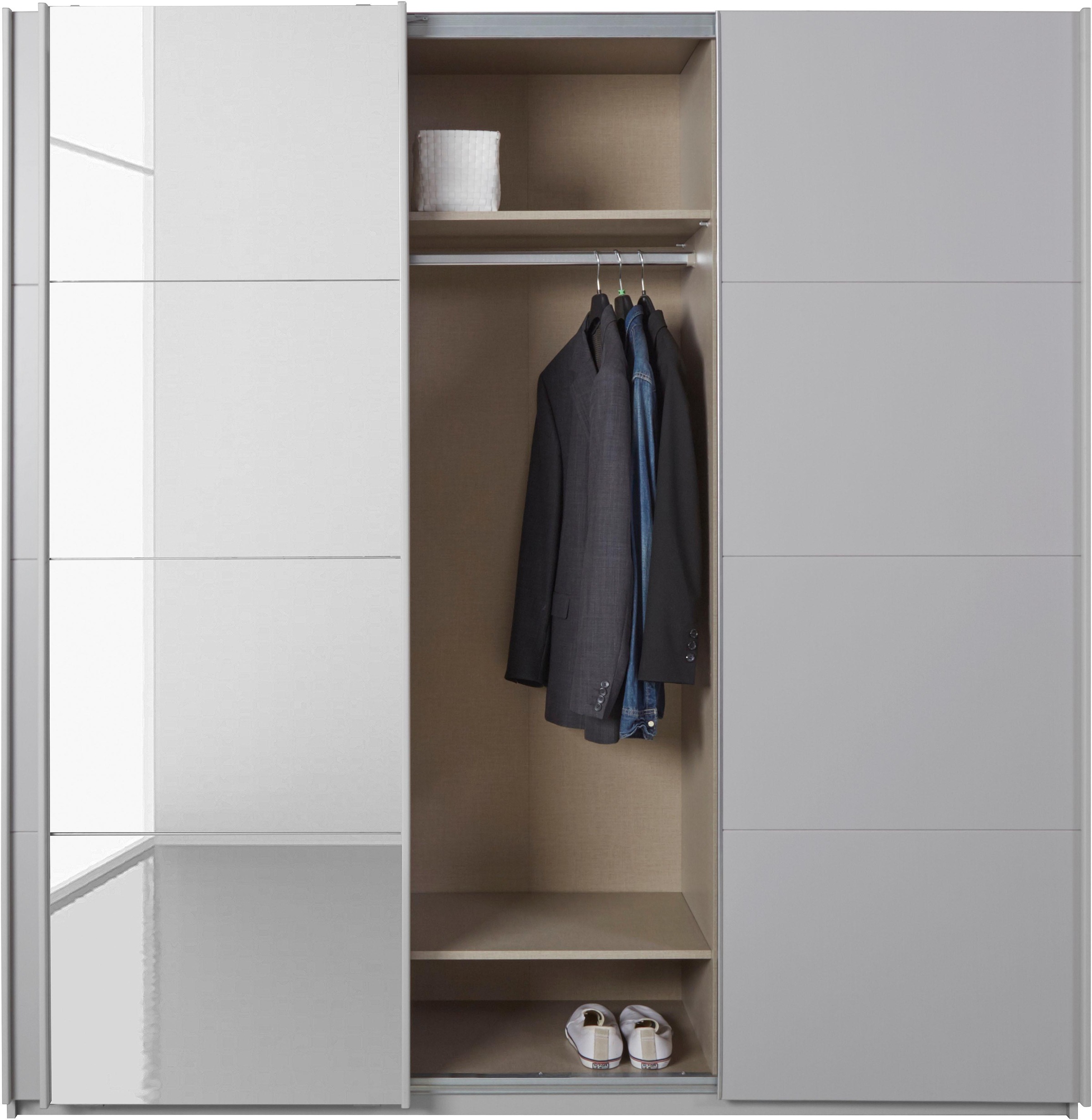 rauch Schwebetürenschrank »Kleiderschrank Schrank Garderobe Wäscheschrank BESTSELLER KEPAN«, inkl. Schubladen-Einsatz und extra Einlegeböden MADE IN GERMANY