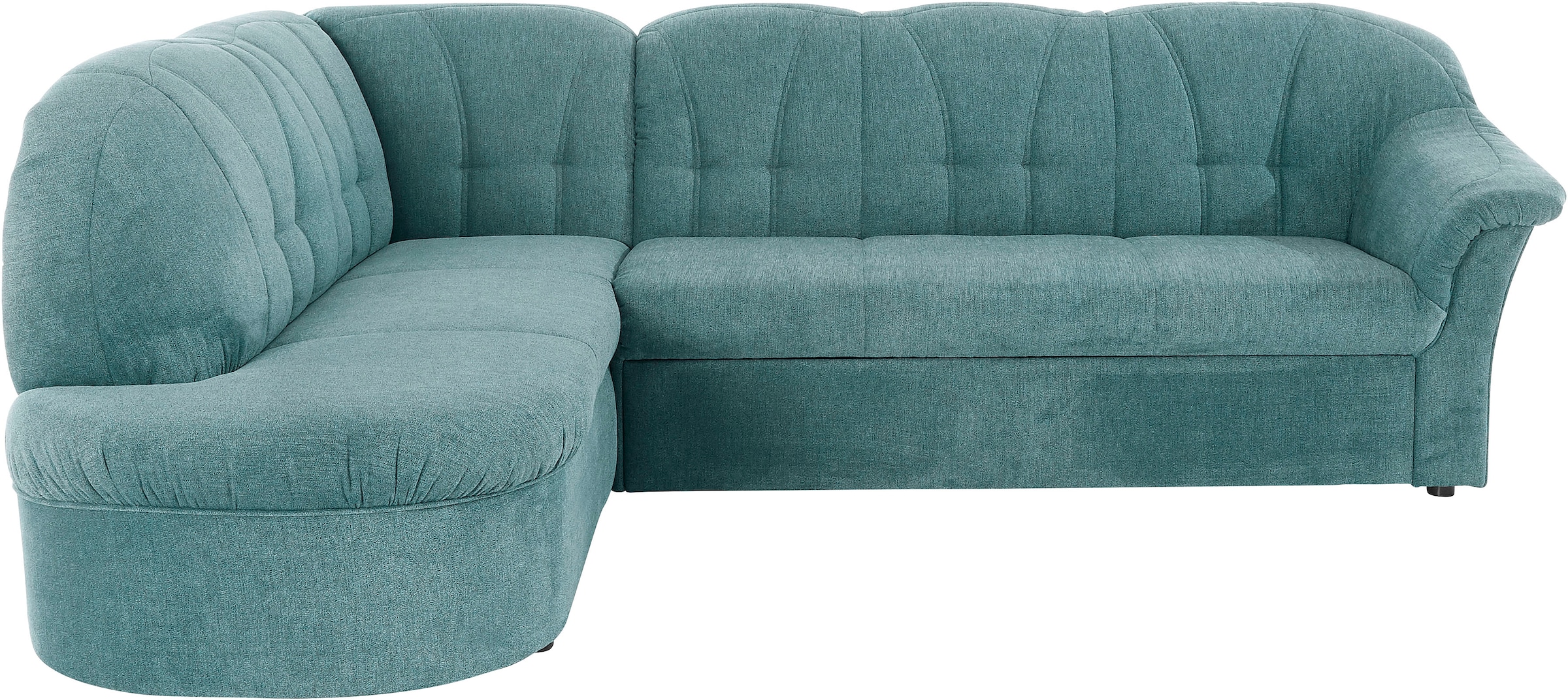 DOMO collection Ecksofa »Pegnitz, elegante Rückensteppung, zeitlose Formensprache, L-Form«, wahlweise mit Bettfunktion