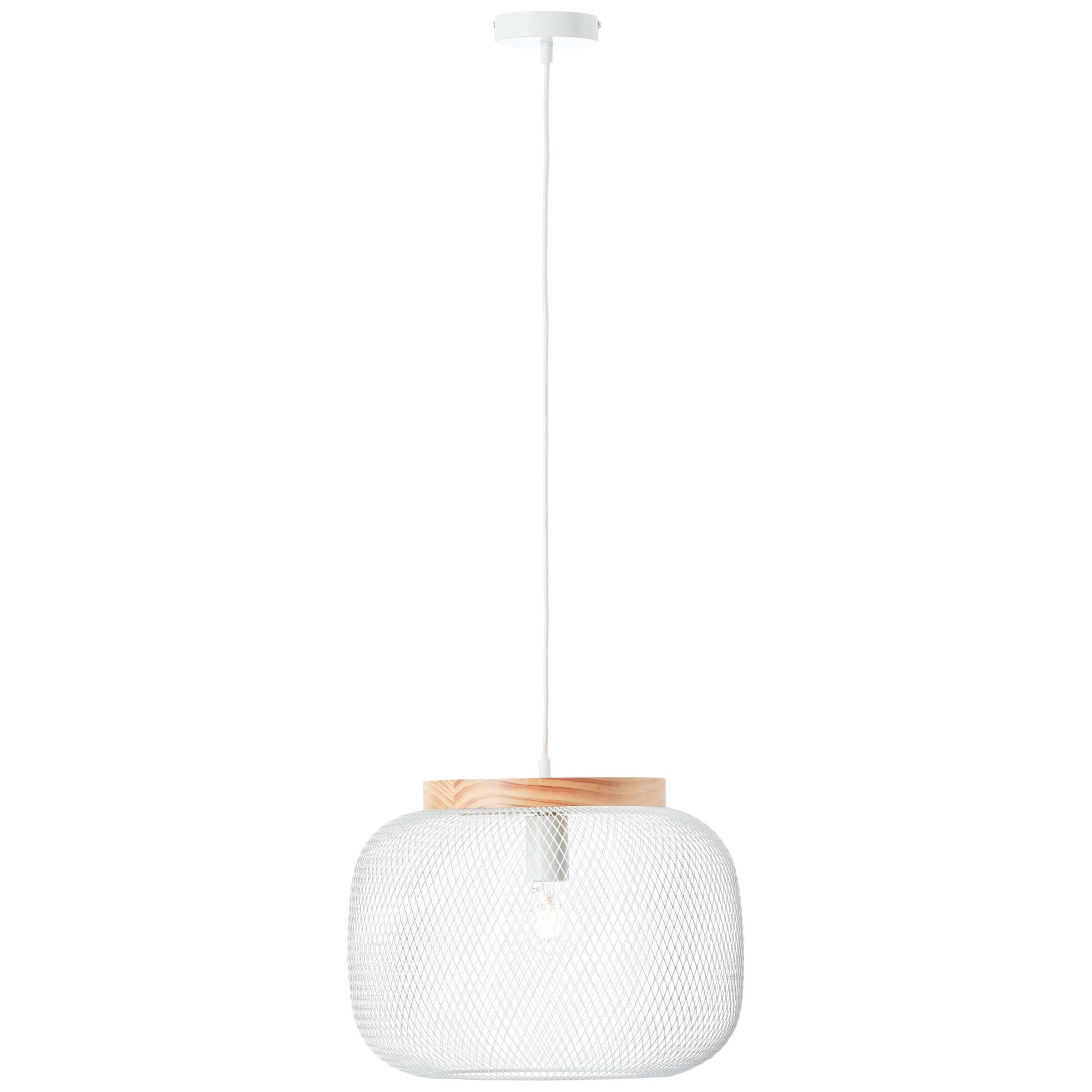 Brilliant Pendelleuchte »Giada«, 1 flammig, Leuchtmittel E27 | ohne Leuchtmittel, Pendelleuchte, 40 cm, E27, kürzbar, Metall/Holz