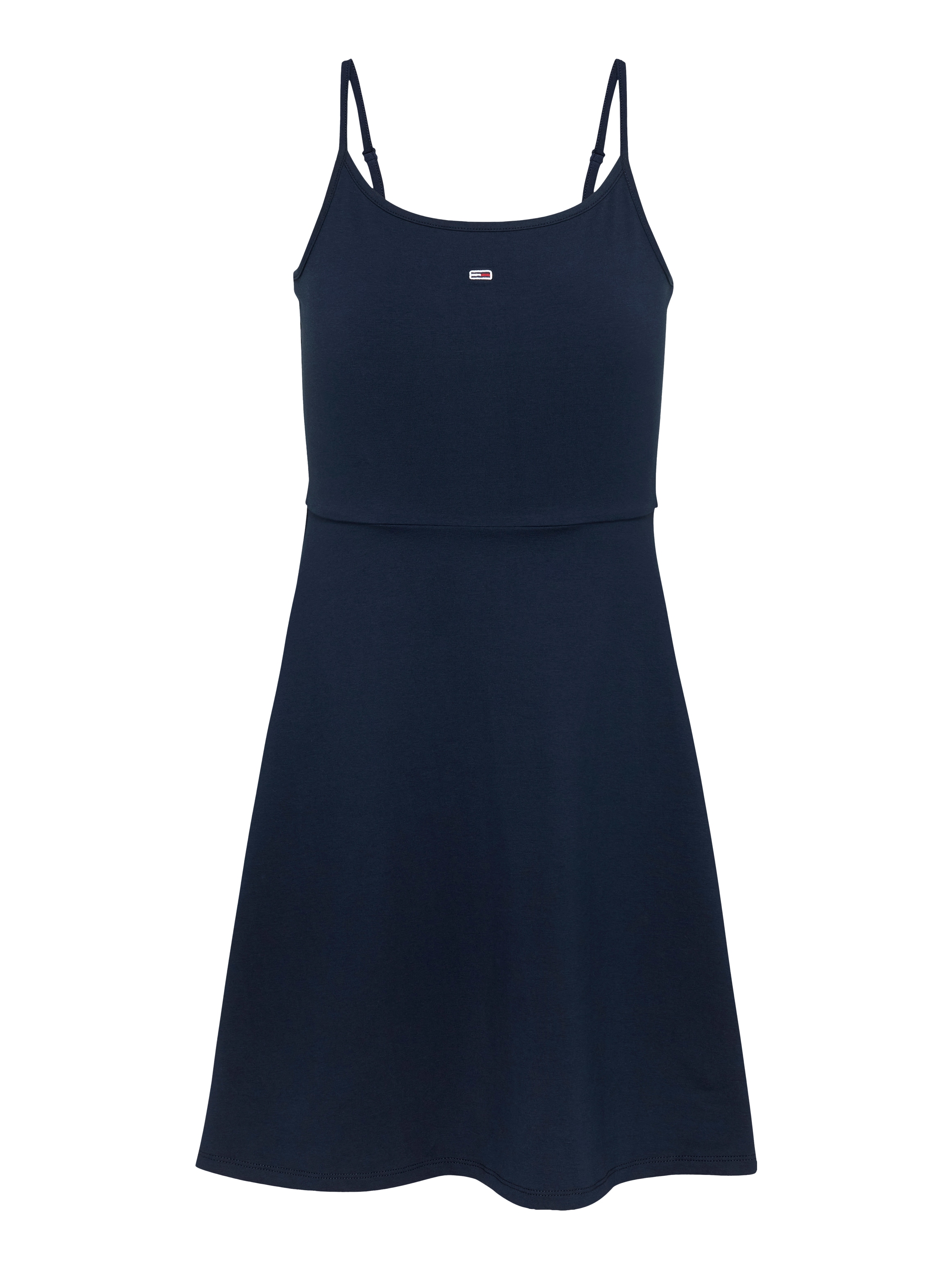 Tommy Jeans Skaterkleid »TJW ESSENTIAL STRAP FLARE DRESS«, mit Logostickerei