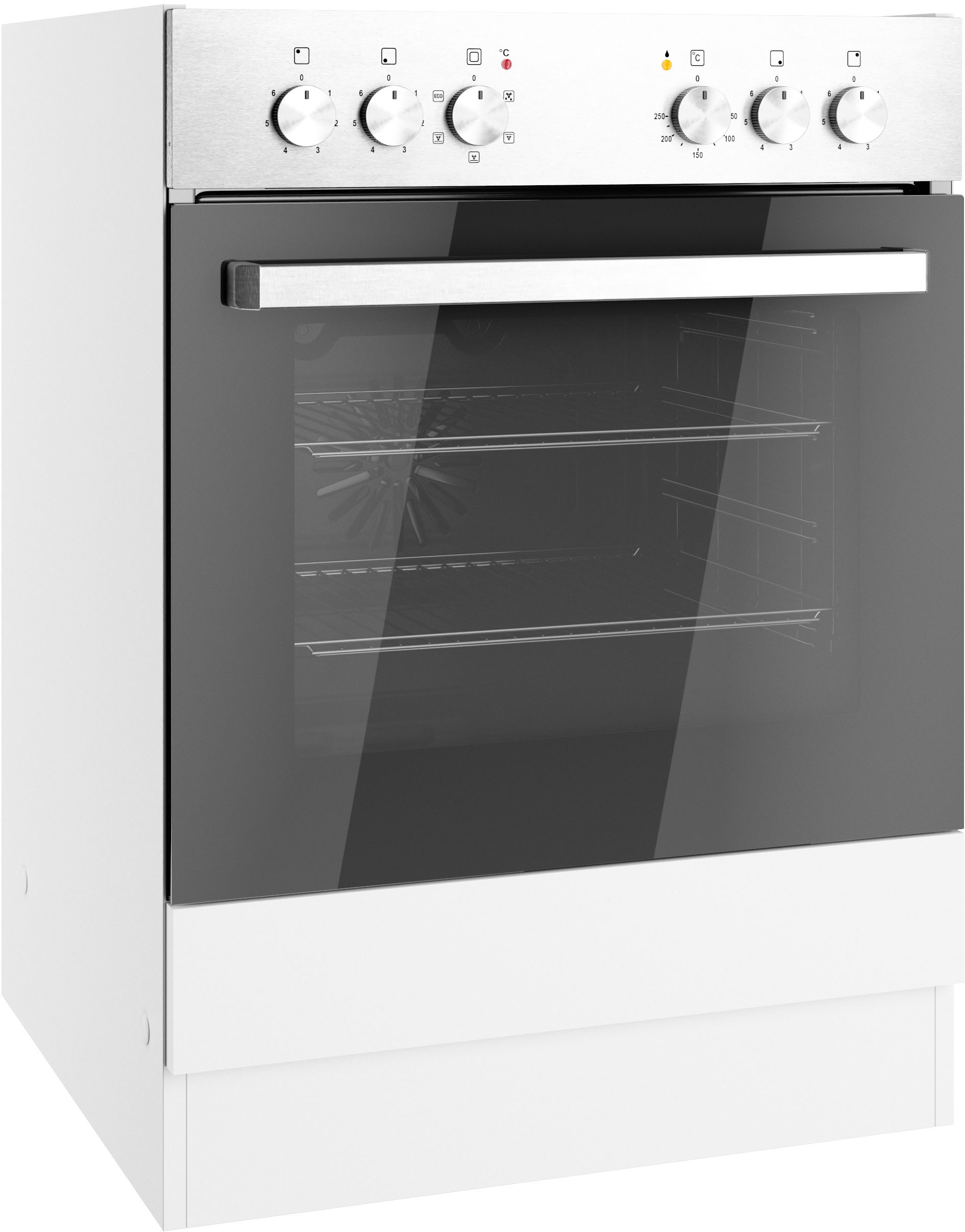 KOCHSTATION Herdumbauschrank "KS-Milan" Herdumbauschrank 60 cm, matte oder hochglänzende Fronten