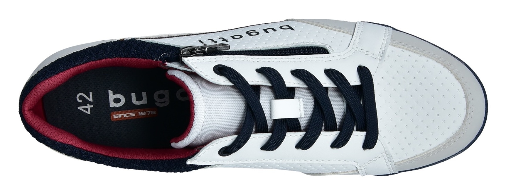 bugatti Sneaker, Schnürschuh, Halbschuh, Freizeitschuh mit Kontrastbesätzen