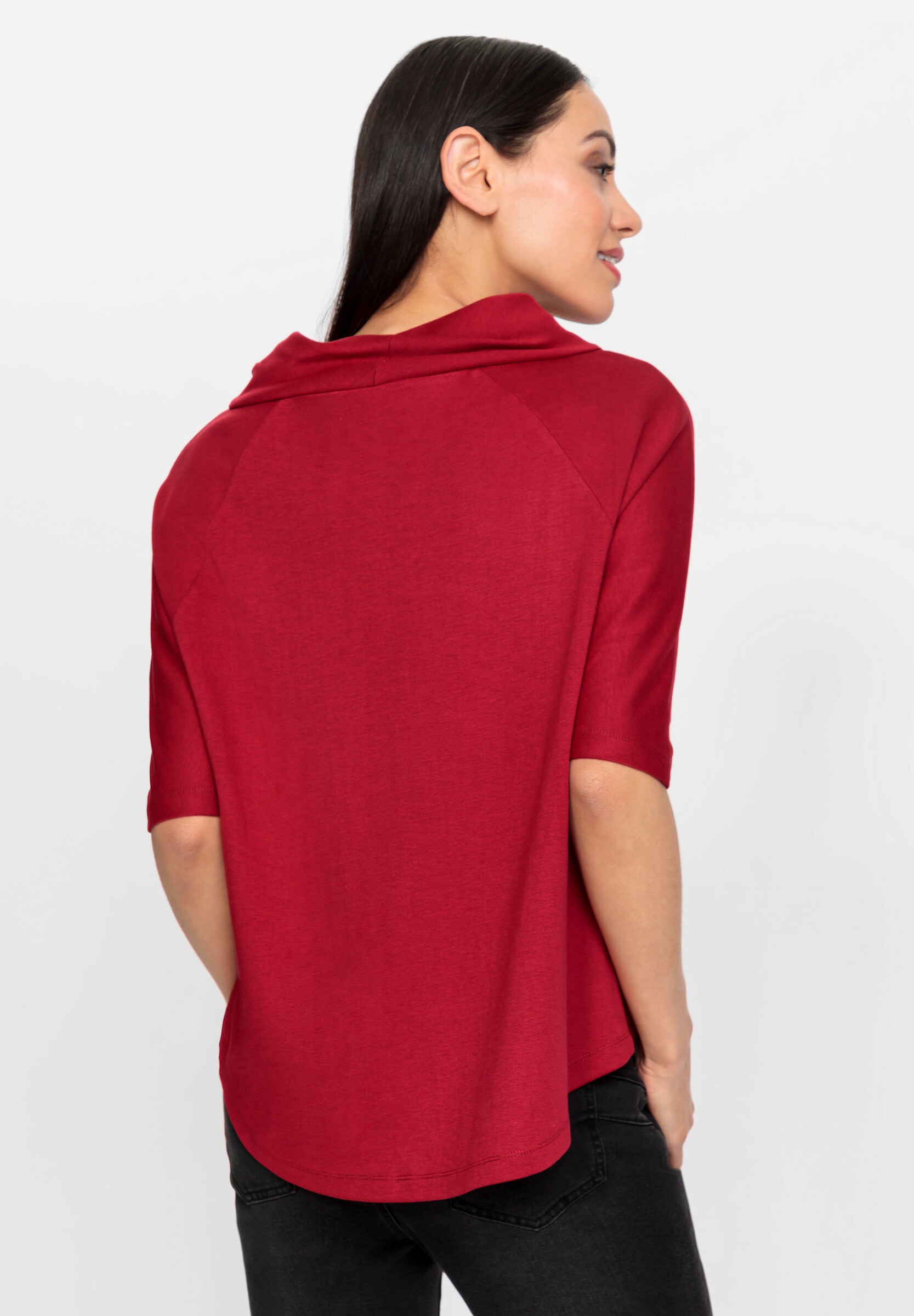 heine T-Shirt »Oversized Shirt 3/4-Arm-Shirt mit längerem Rücken«