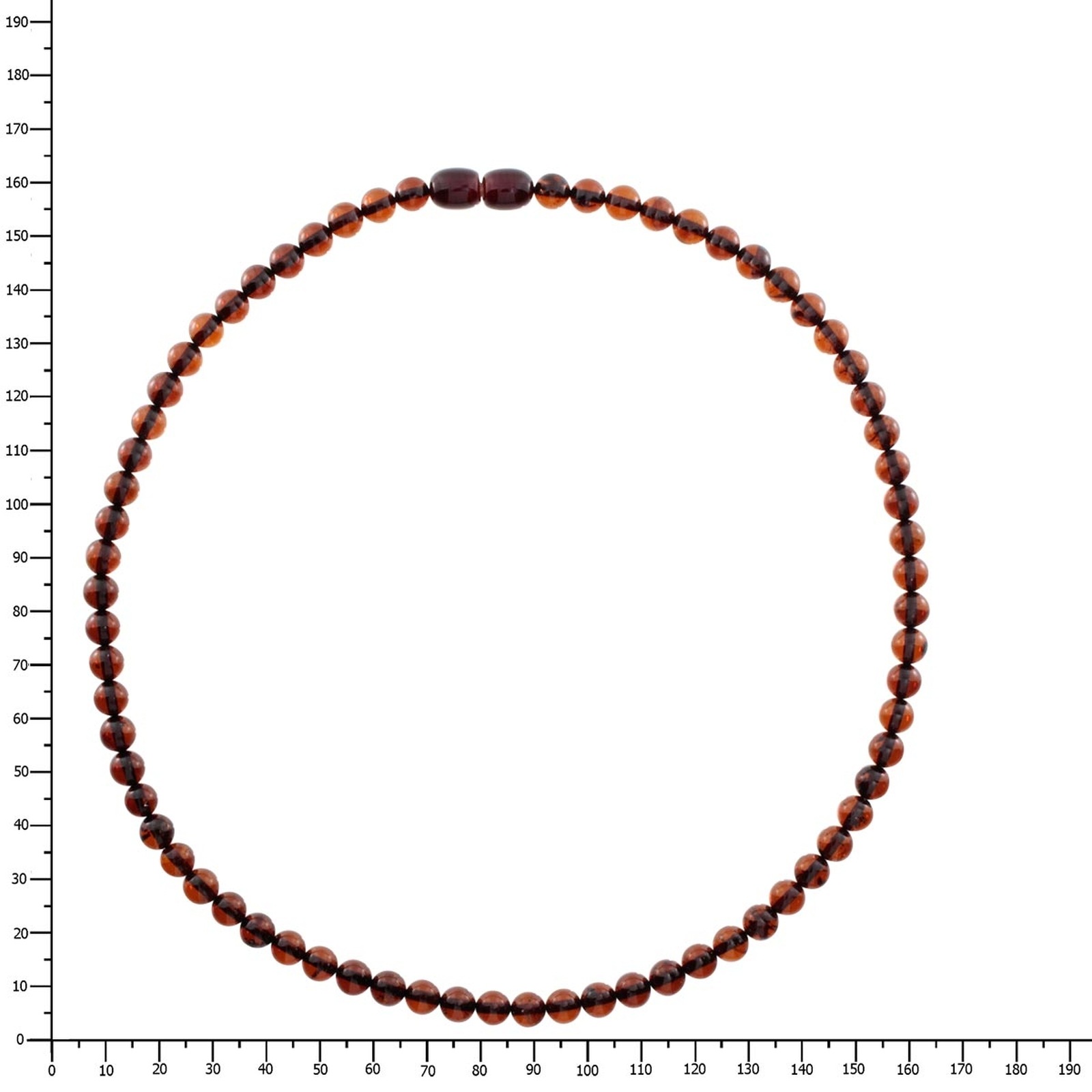 OSTSEE-SCHMUCK Kette ohne Anhänger »- Kugel 6 mm - Bernstein - ,«