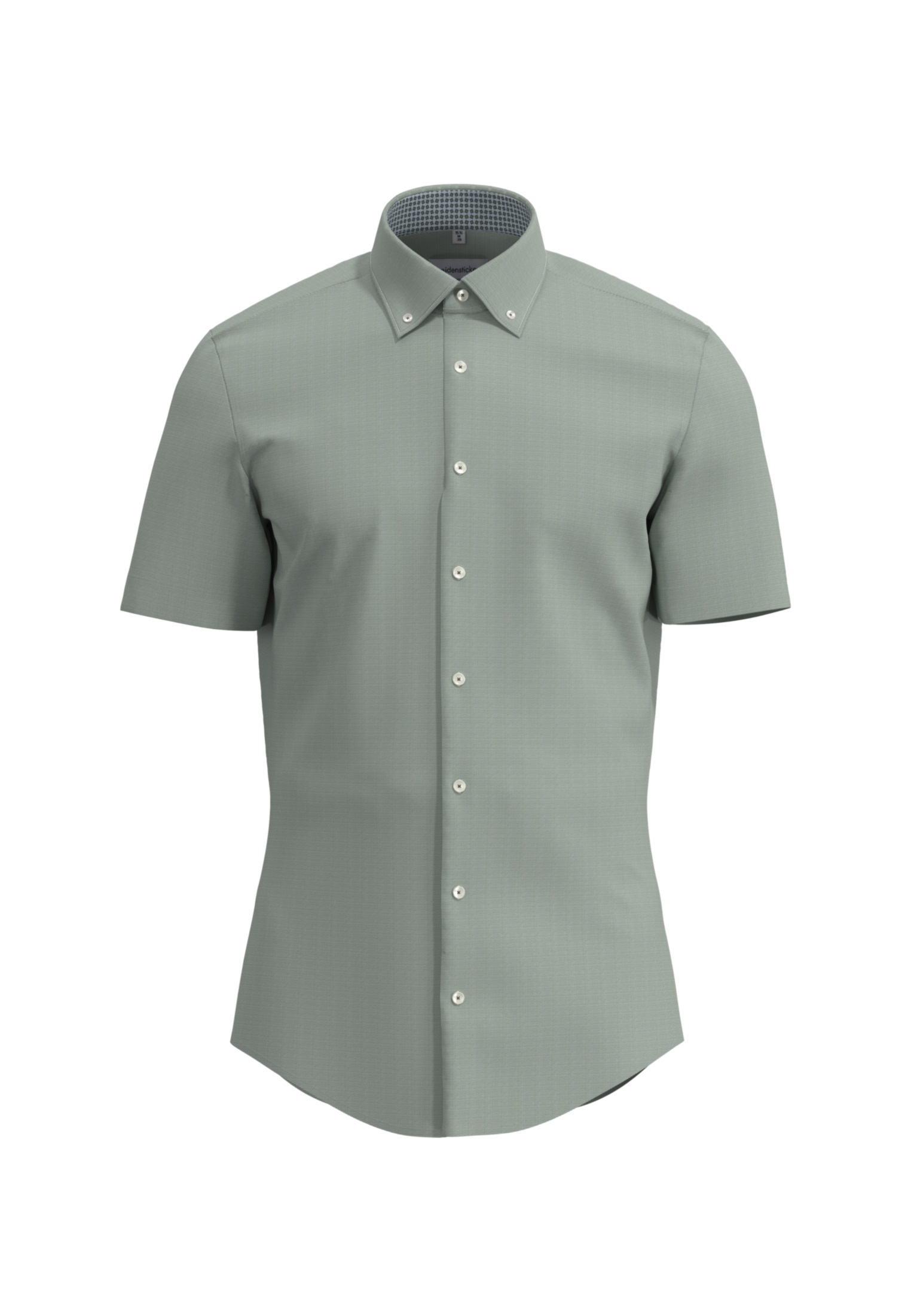 seidensticker Businesshemd »Shaped«, Shaped Kurzarm Button-Down-Kragen Struktur