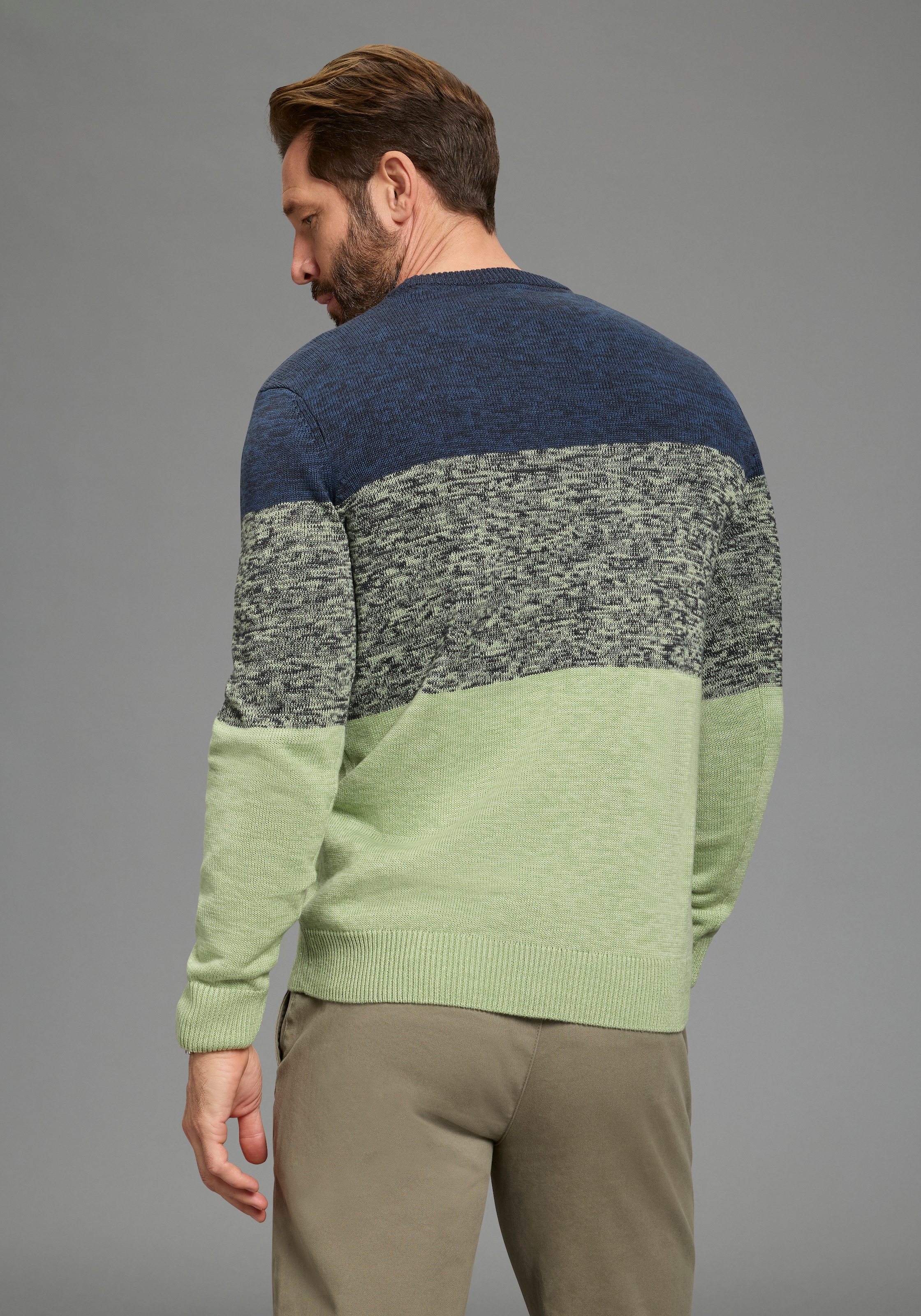 Man's World Rundhalspullover »Bis Größe 5 XL, in vielen  Farben!  Preis- Leistungsbestseller« mehrfarbig, bequeme Paßform