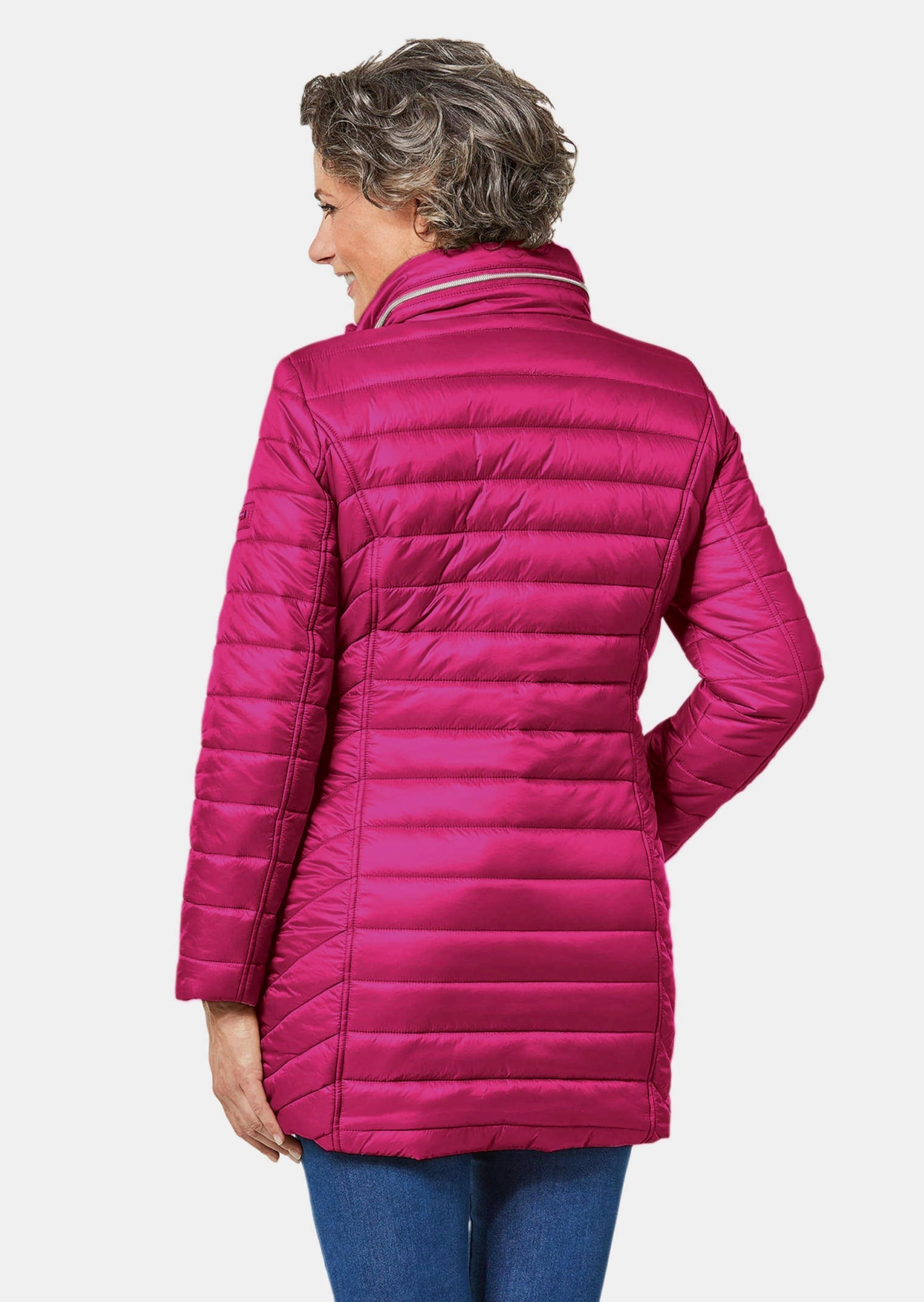 GOLDNER Kurzjacke »Figurschmeichelnde, leichte Longsteppjacke« Leichte Wattierung mit Diagonalstepp