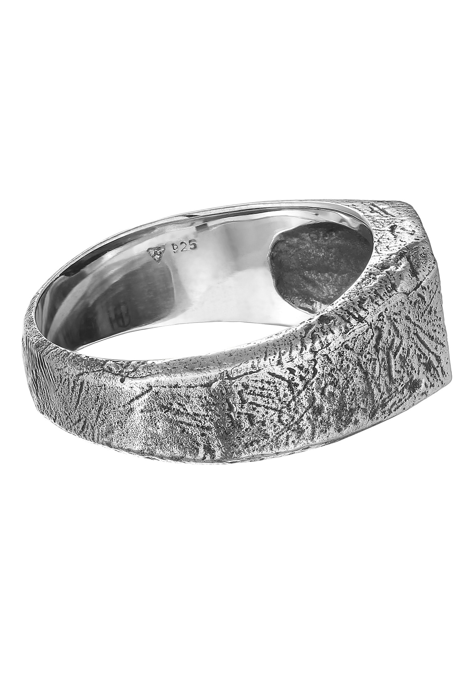 HAZE & GLORY Siegelring »Ring Siegelring - Strukturiert 925 Silber«