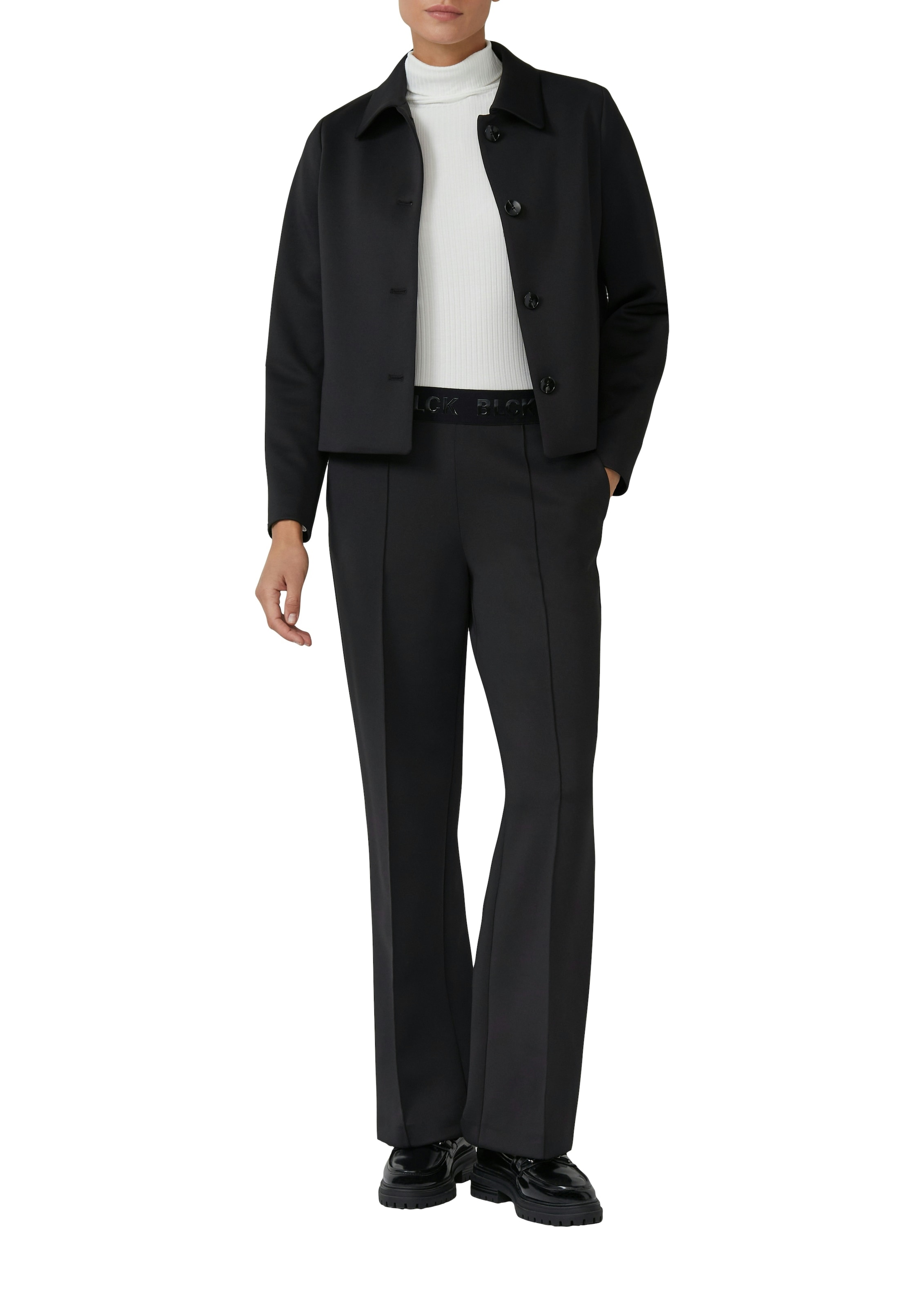 s.Oliver BLACK LABEL Stoffhose  mit elastischem Bund