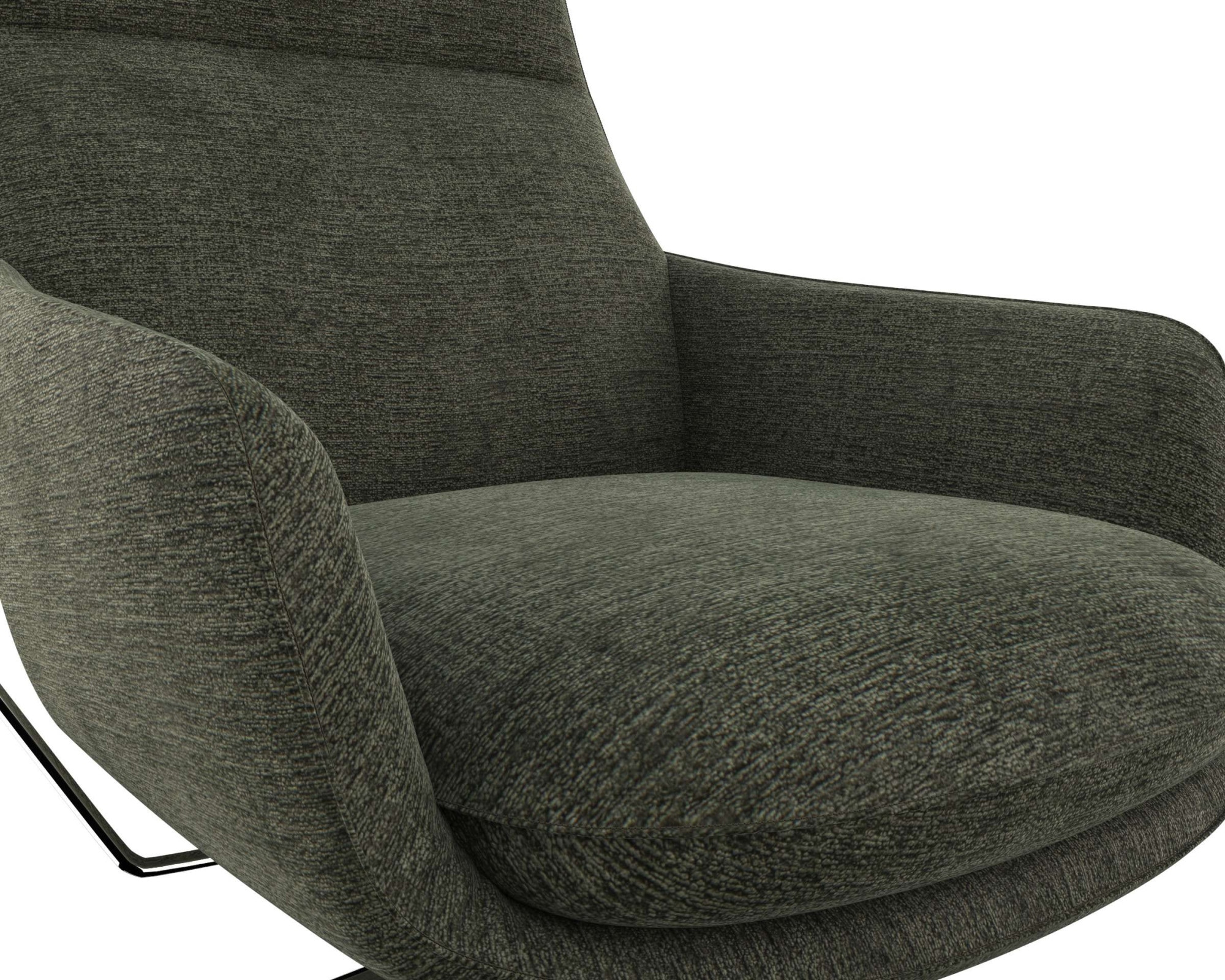 FLEXLUX Drehsessel »Marinella, Relaxsessel, TV-Loungesessel, Polstersessel,«, Liegefunktion, drehbar, Fuß Alu