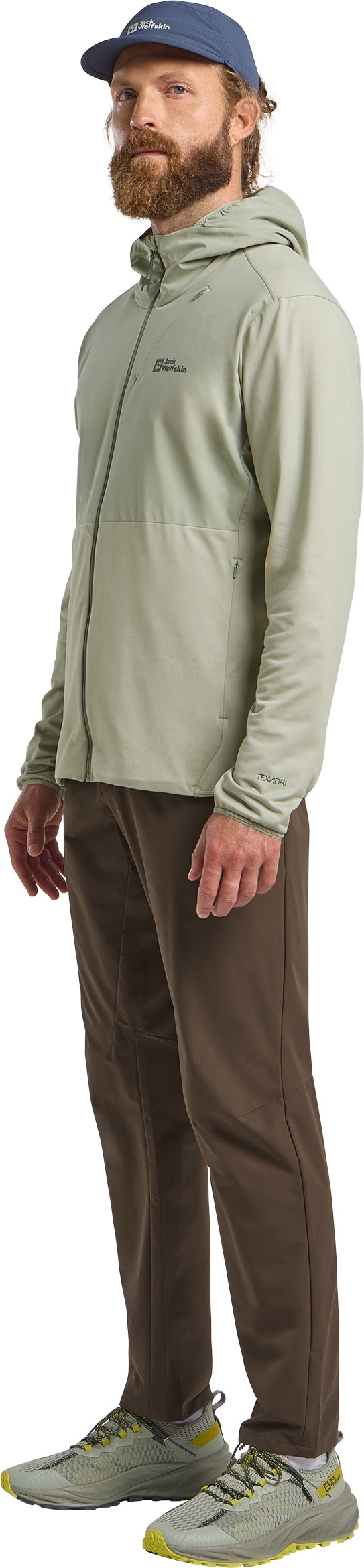 Jack Wolfskin Kapuzenfleecejacke »PRELIGHT TRAIL HOODY M« mit Kapuze