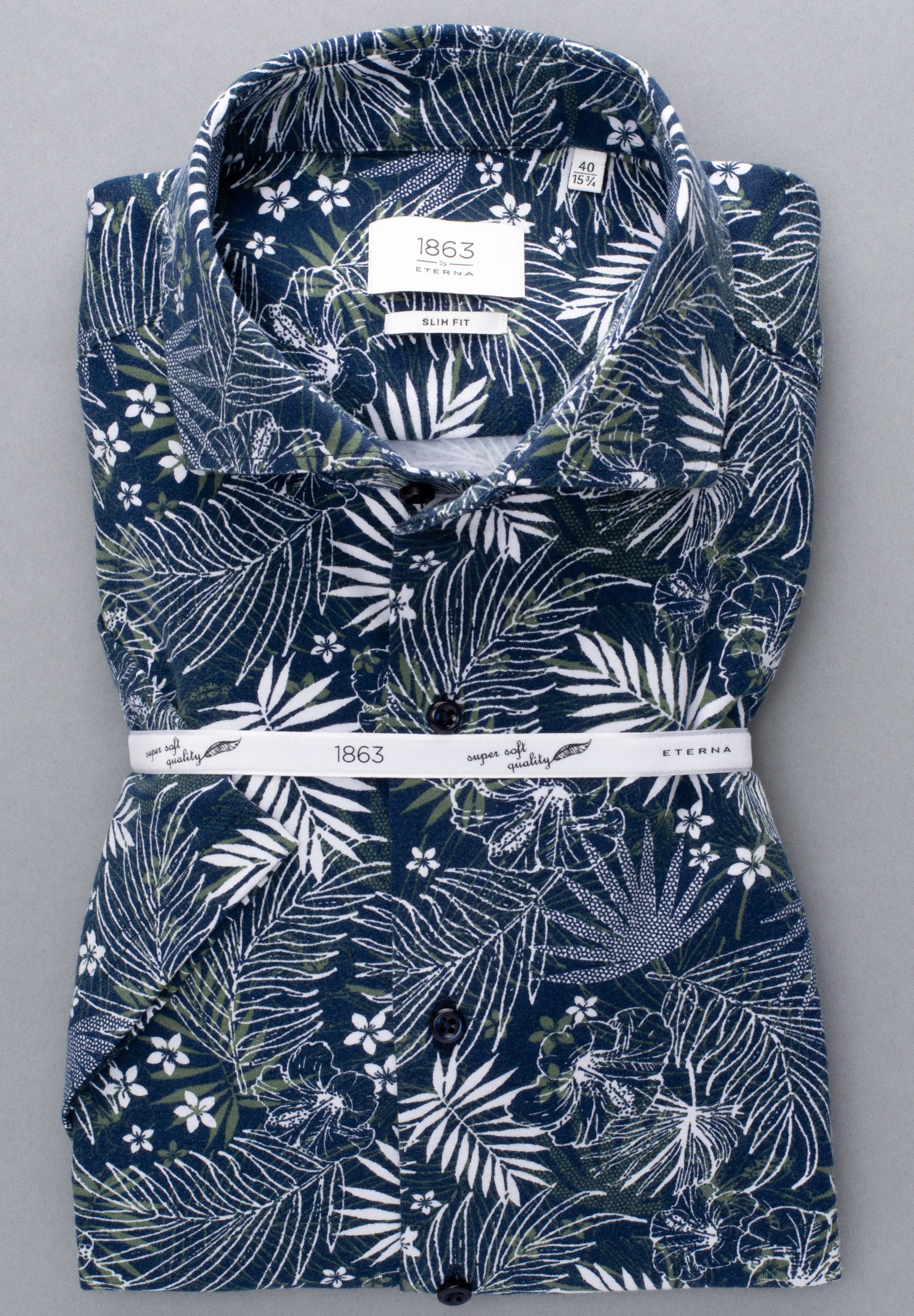 Eterna Kurzarmhemd »SLIM FIT« EASY IRON (bügelleicht)