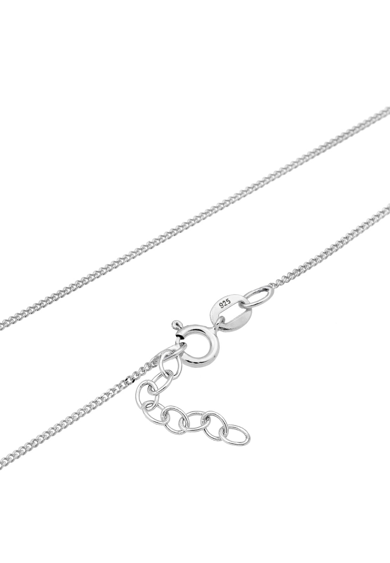 Elli Silberkette »Halskette Kinder Kreuz Herz Liebe Zirkonia 925 Silber«