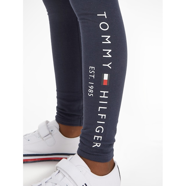 Tommy Hilfiger Leggings »ESSENTIAL LEGGING«, mit Tommy Hiflger Logo- Schriftzug auf dem linken Bein bei ♕