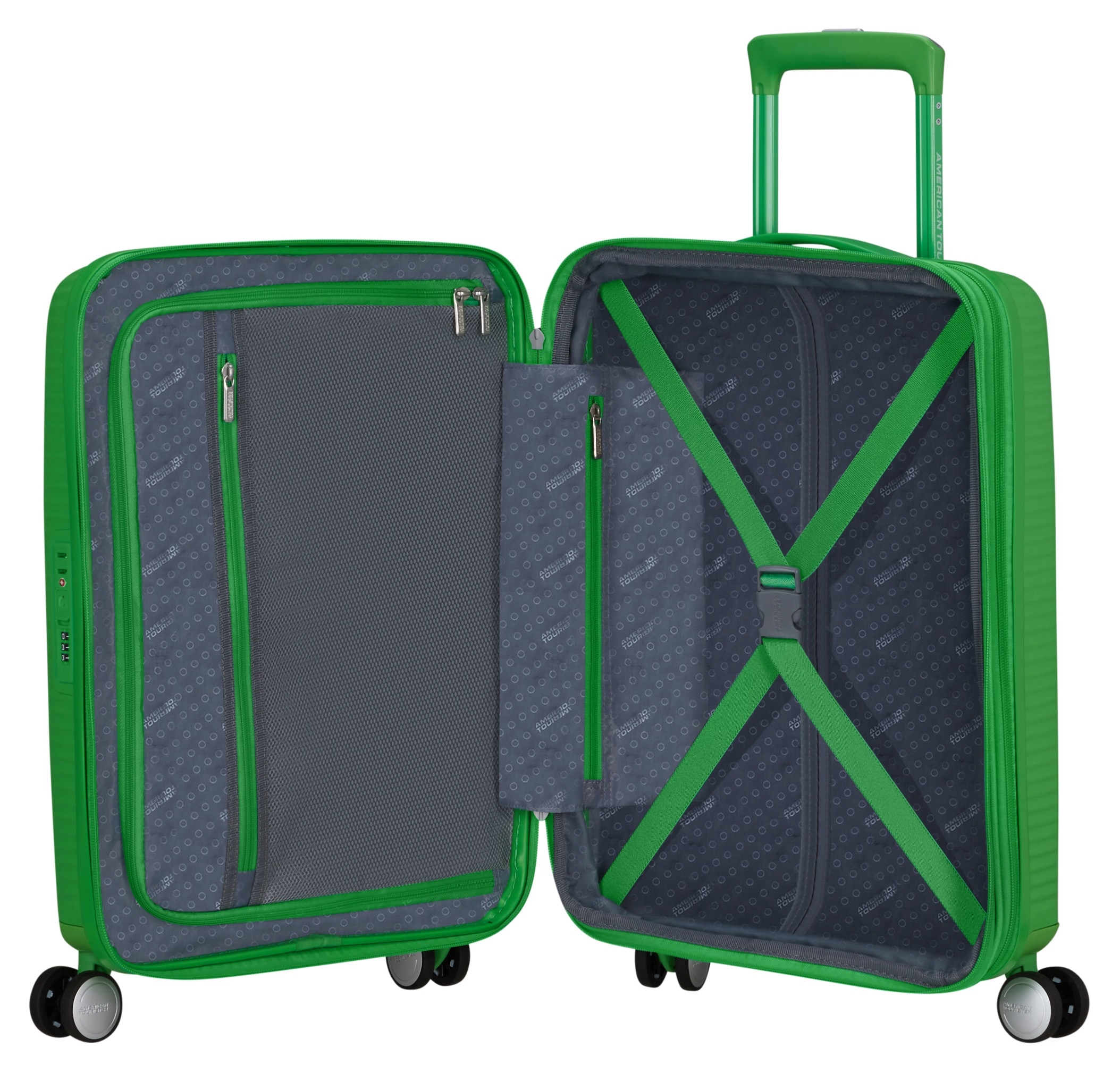 American Tourister® Hartschalen-Trolley »SOUNDBOX, in verschiedenen Farben und Größen«, 4 Rollen, Reisekoffer Trolley Aufgabegepäck TSA-Zahlenschloss Volumenerweiterung