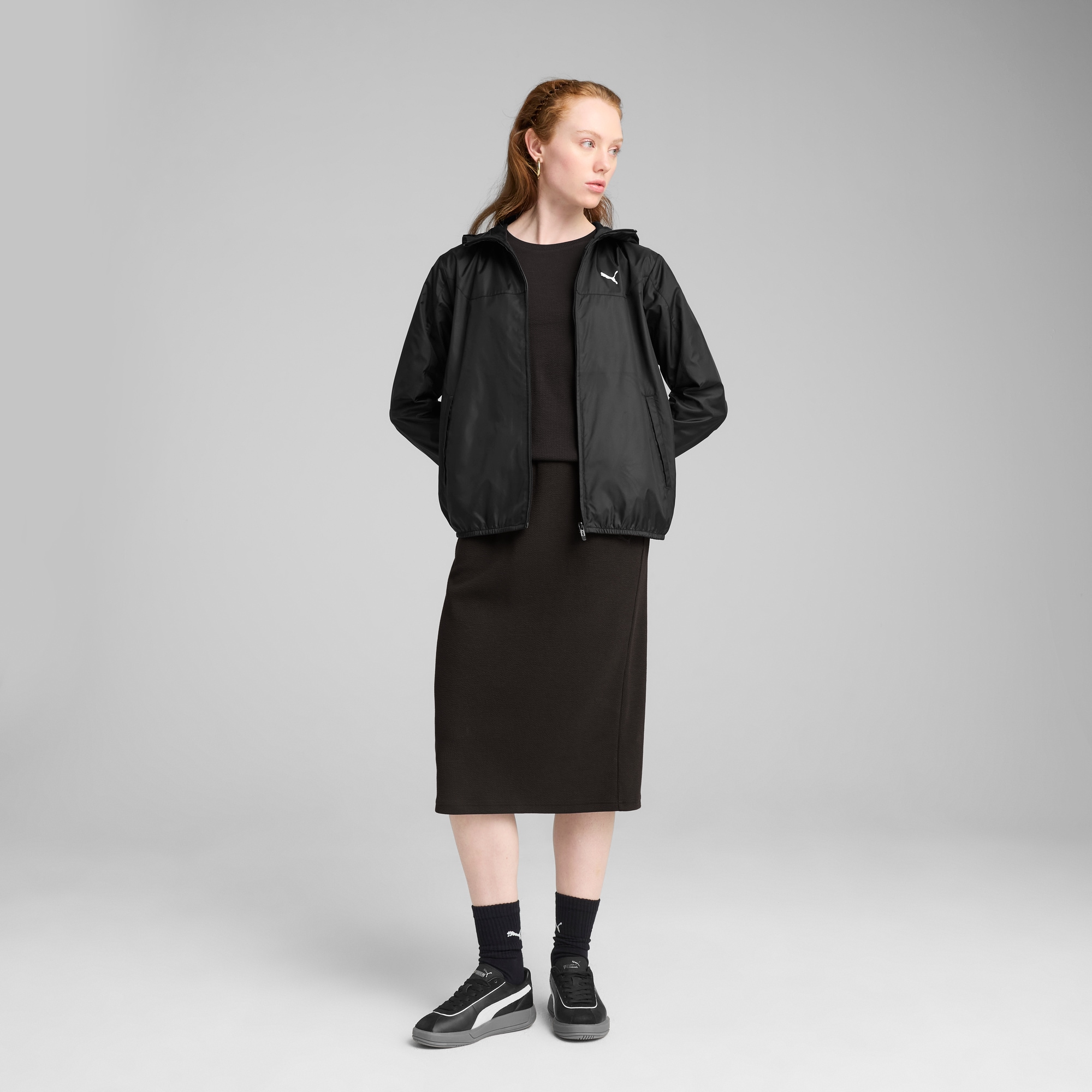 PUMA Windbreaker »ESS REGULAR WINDBREAKER« mit Kapuze mit Kapuze, wasserabweisend, mit elastischen Bündchen und Saum