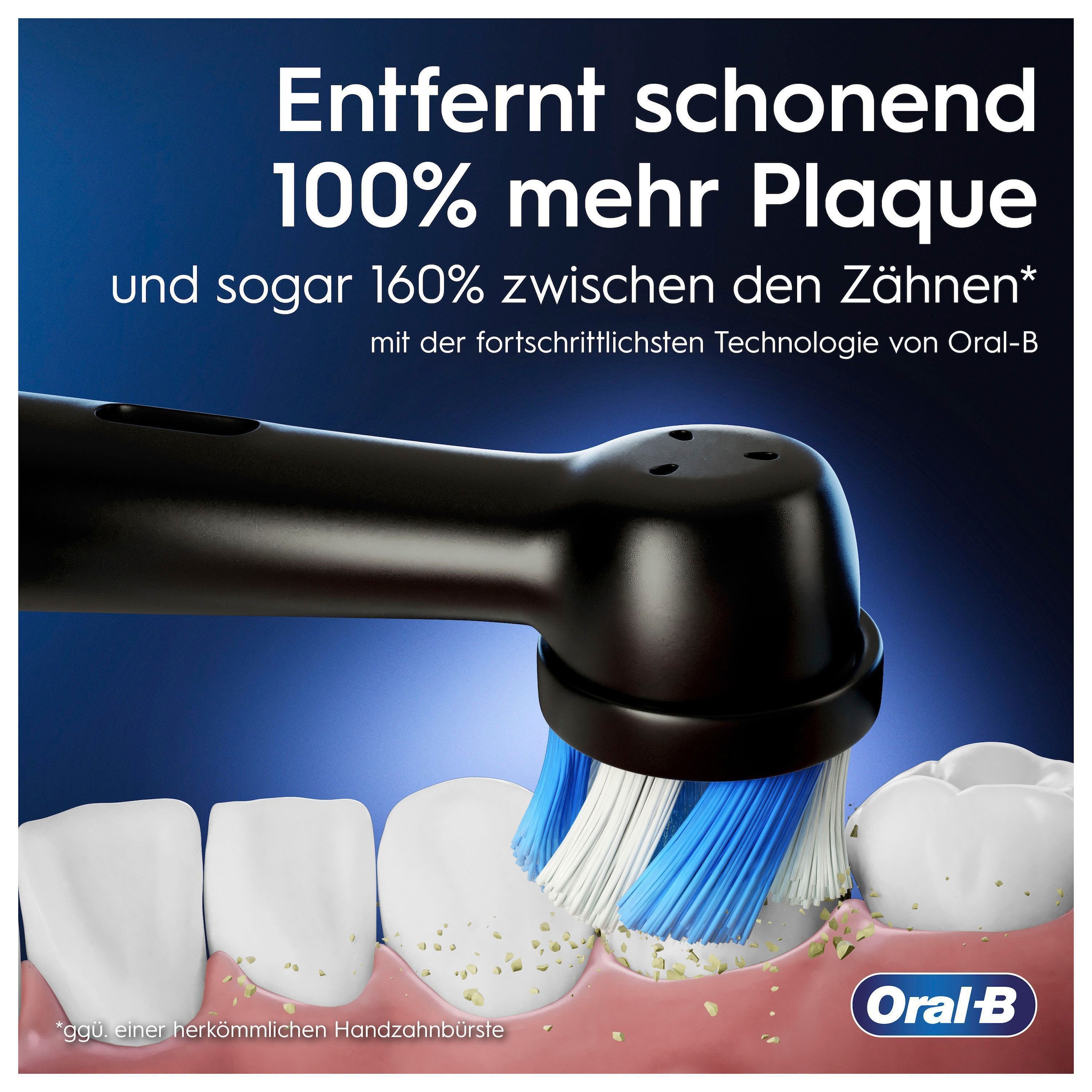 Oral-B Elektrische Zahnbürste »iO 4«, Magnet-Technologie, St. Garantie Jahren 1 4 XXL Reiseetui mit 3 Aufsteckbürsten, Putzmodi, mit