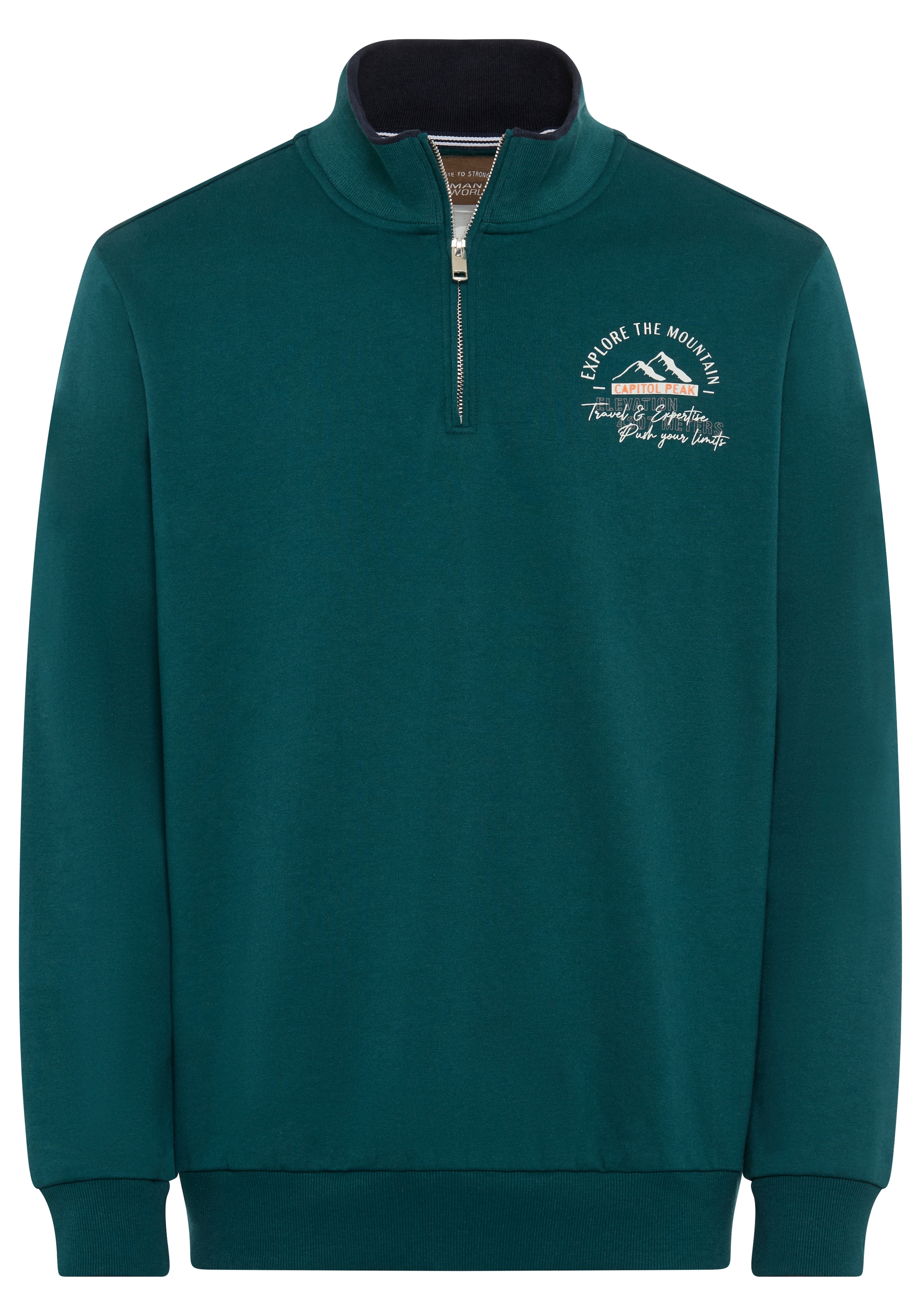 Man's World Sweatshirt, mit Kontrastkragen - Neue Farben