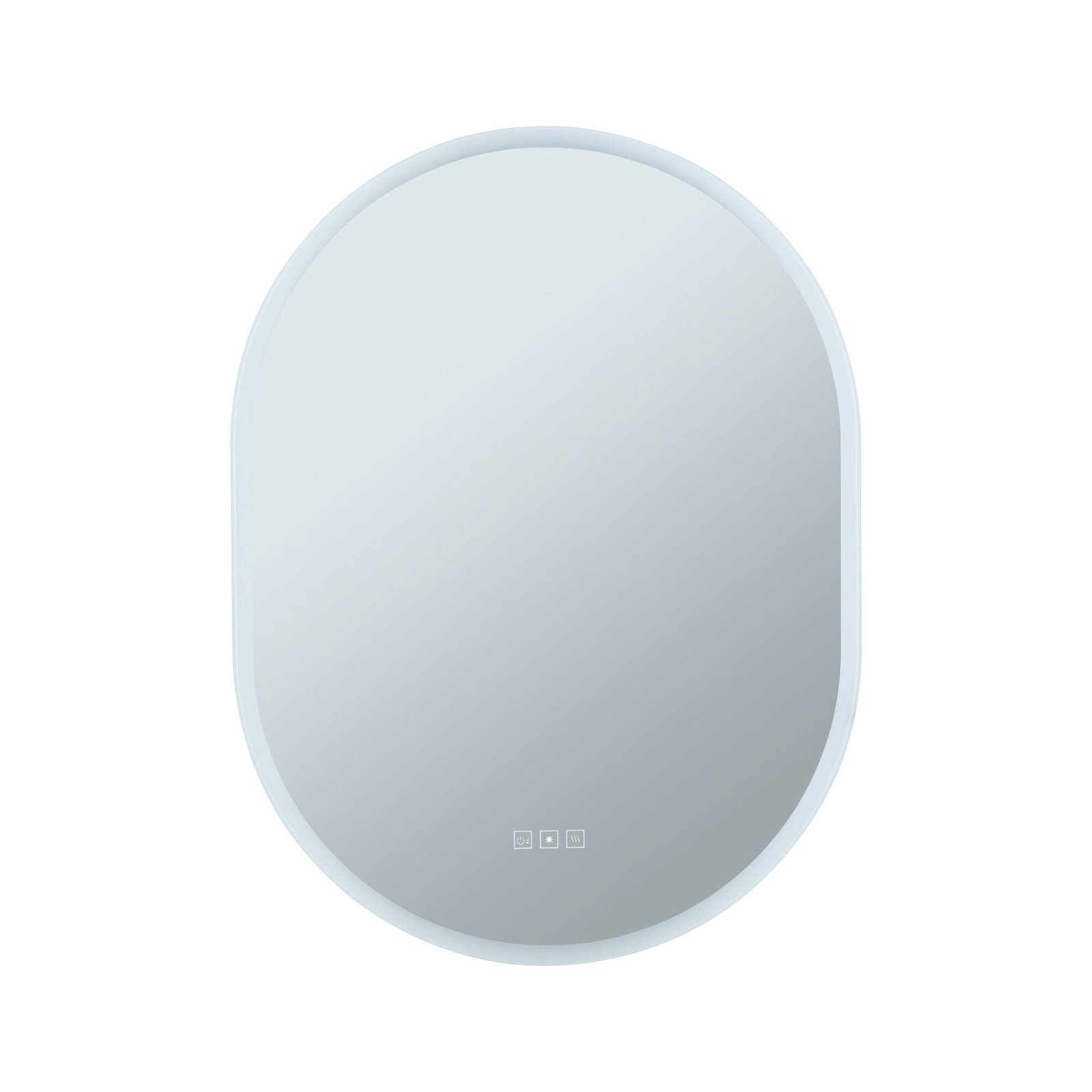 Paulmann LED Wandleuchte »Spiegel Mirra oval IP44 LED WhiteSwitch 22W 600x800mm«, 1 flammig, WhiteSwitch, Spiegel