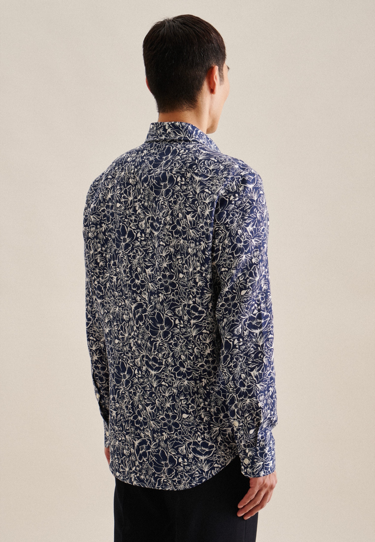 seidensticker Businesshemd »Slim«, Slim Langarm Kentkragen Floral