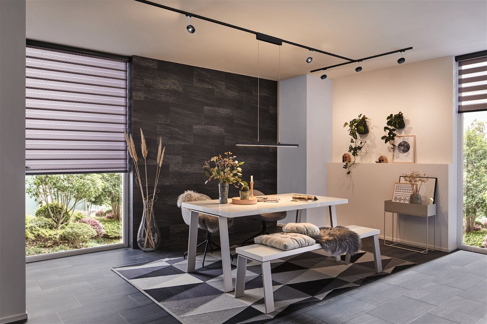 Paulmann Schienensystem-Leuchten »URail Pendel Smart Home Lento 3x1800lm 3x13,5W 230V Chrom matt«, Zigbee 3.0 Tunable White dimmbar