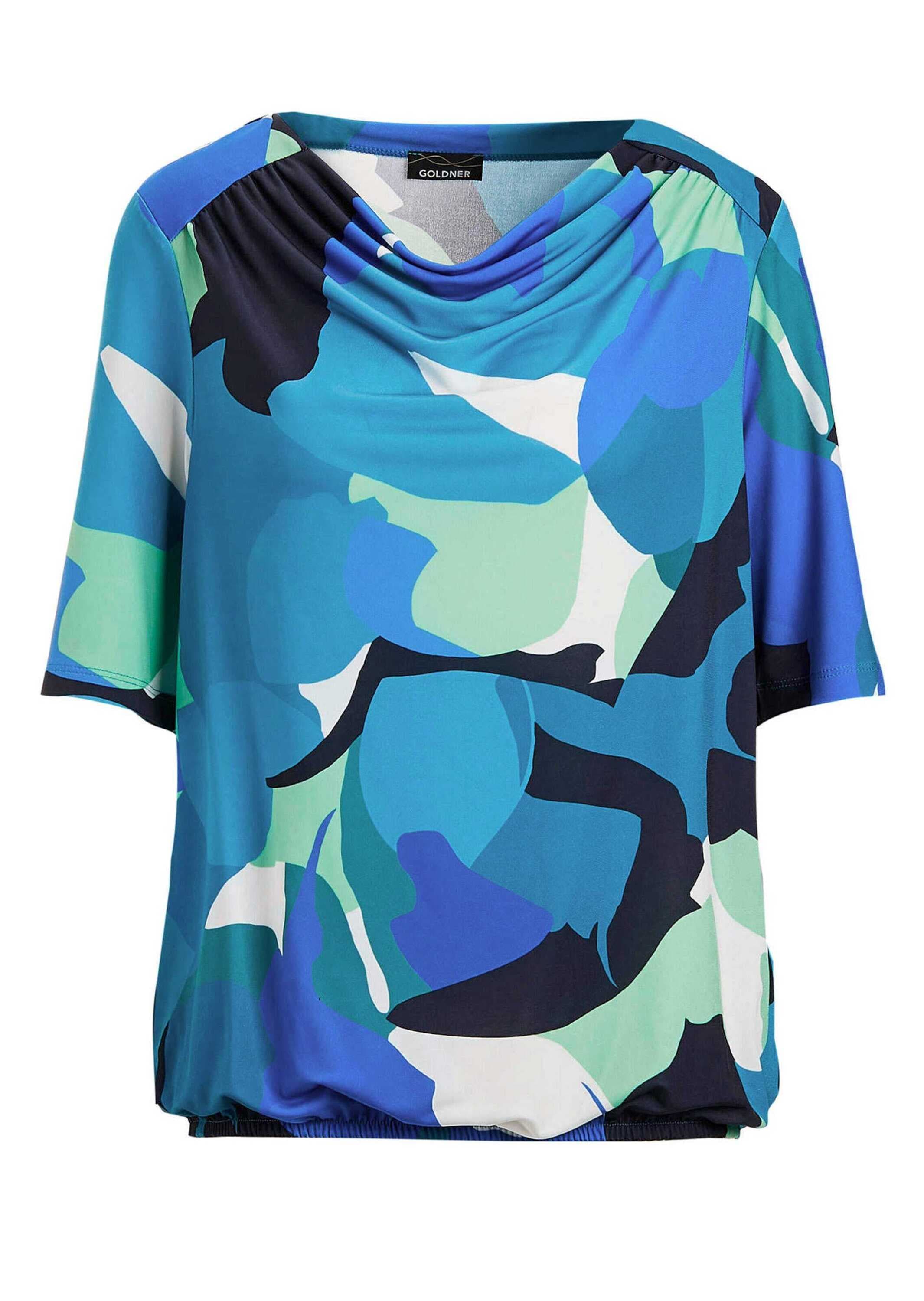 GOLDNER Kurzarmshirt »Halbarmshirt mit Print« Gummibund