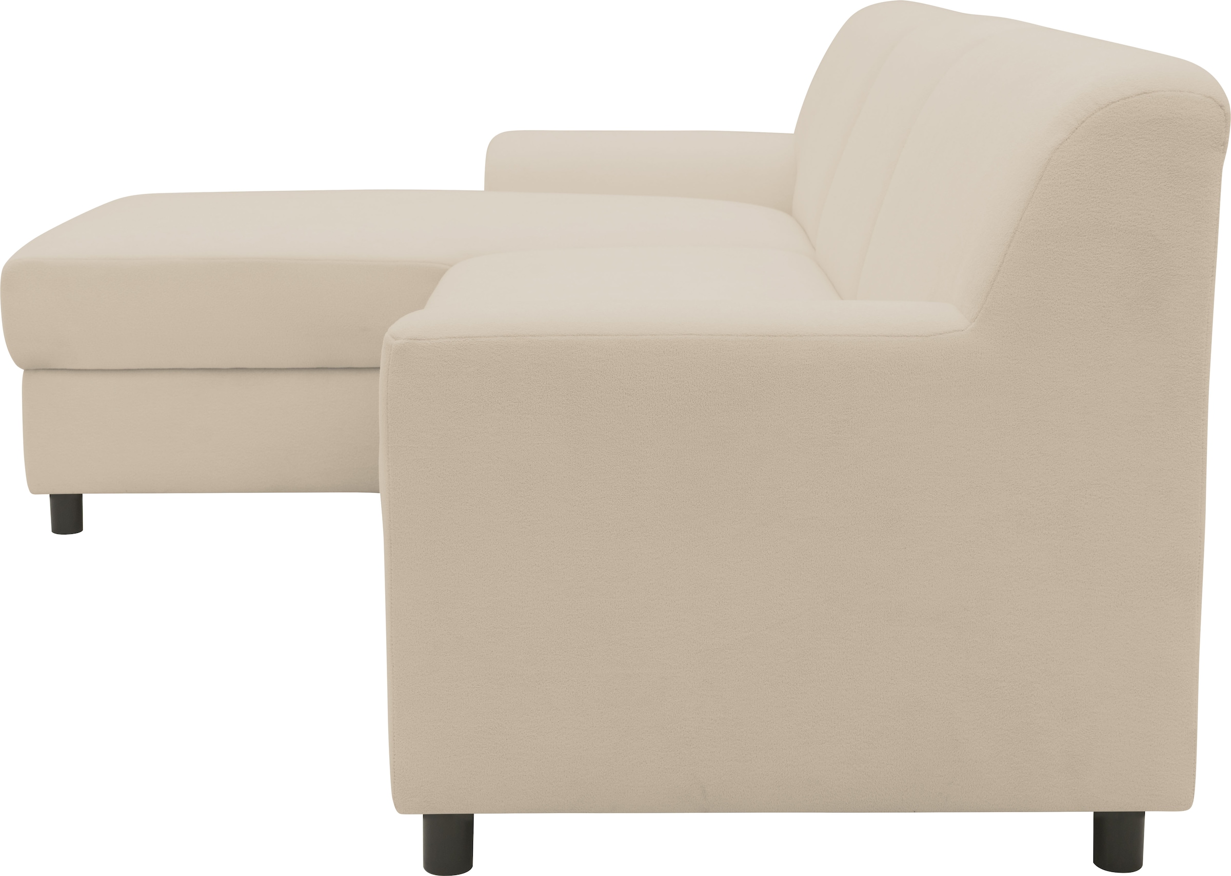 INOSIGN Ecksofa »Turah 2, L-Form, in Cord u. wasserabweisender Microfaser, Federkern«, B/T/H: 241/146/79 cm, incl. Zierkissen, wahlweise mit Bettfunktion