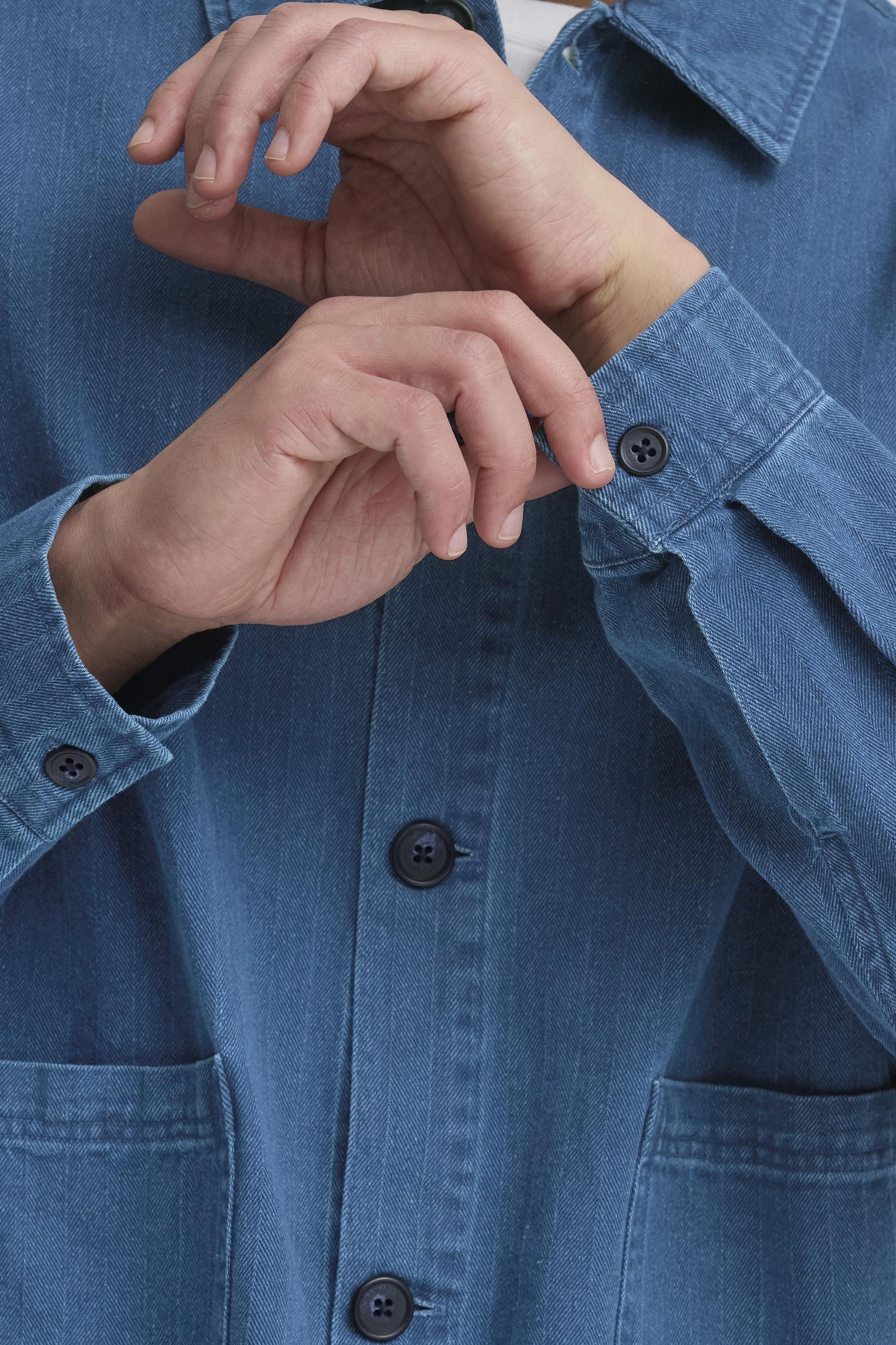 Casual Friday Hemdjacke »Hemdjacke CFAsplund Herringbone«