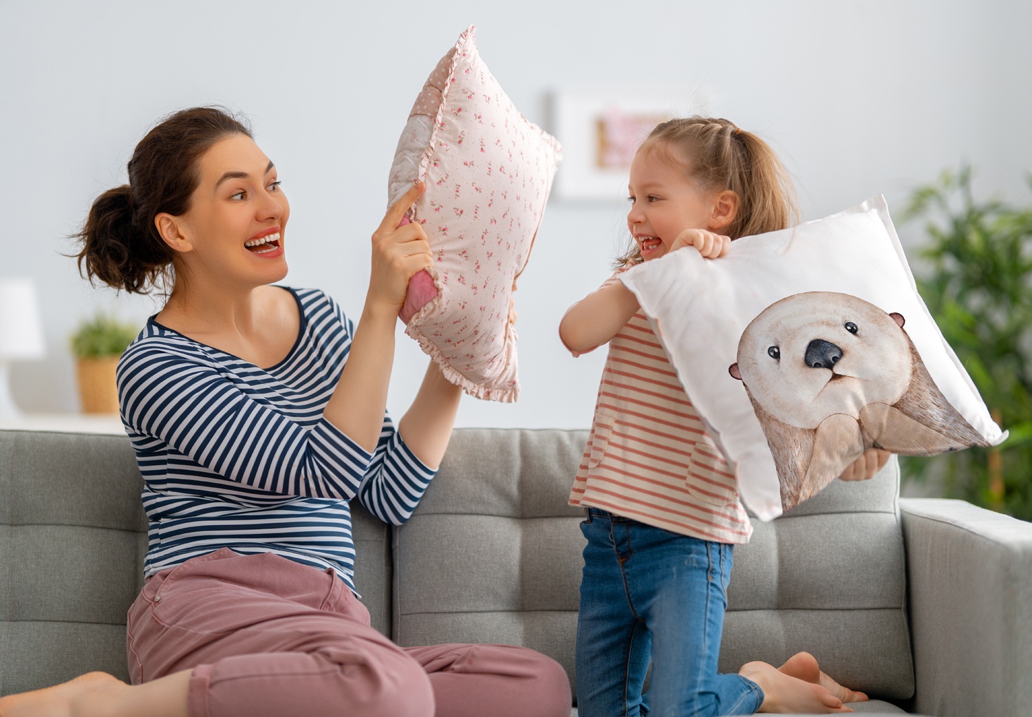 queence Dekokissen »Niedlich«, Kissenhülle mit HD Premium Druck, geruchsneutral, 40x40cm