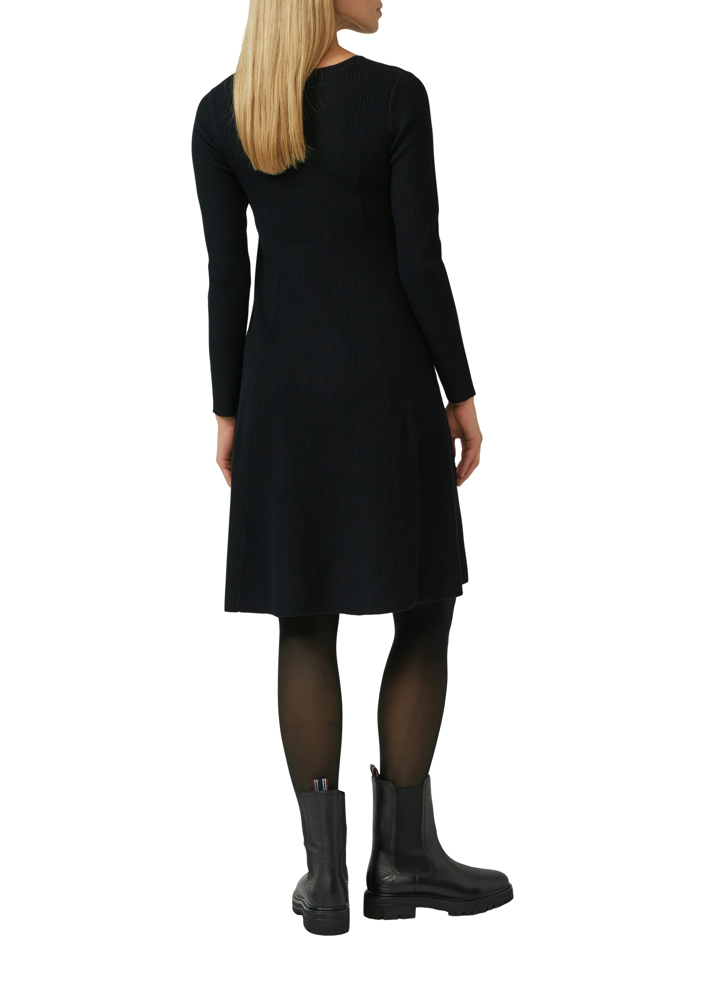 s.Oliver BLACK LABEL Strickkleid mit Ajour-Detail