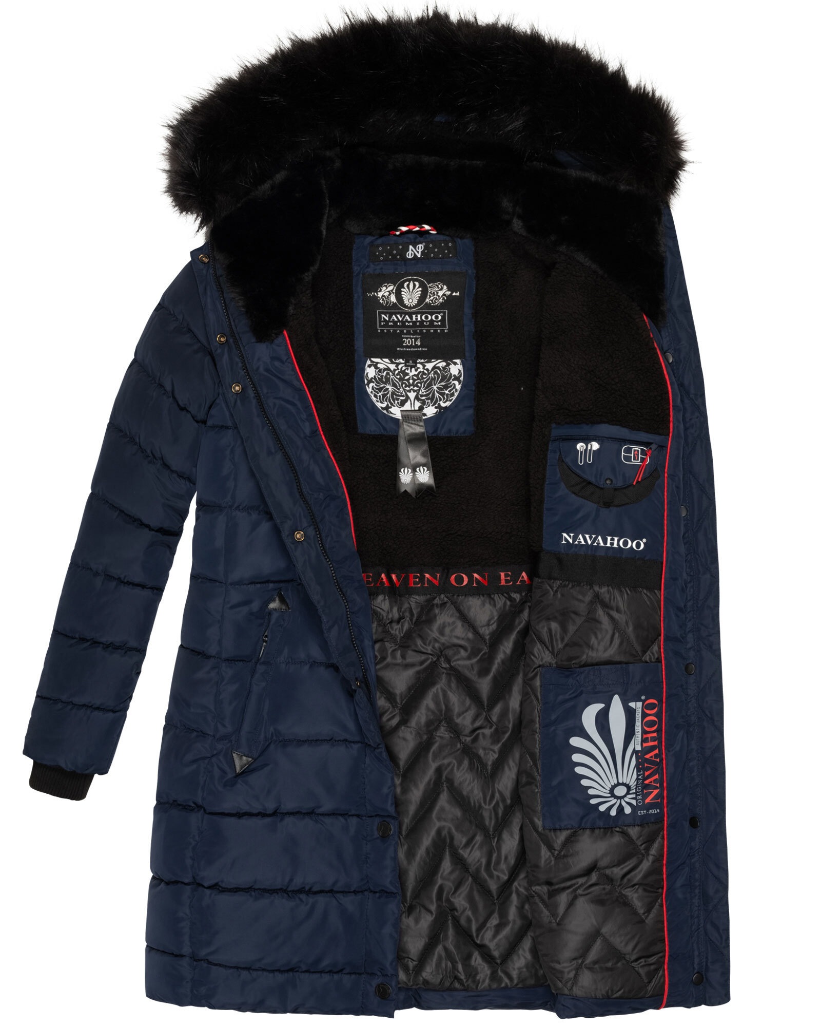 Navahoo Winterjacke »Navahoo Lotusblüte Princess Damen Winter Steppjacke B897«