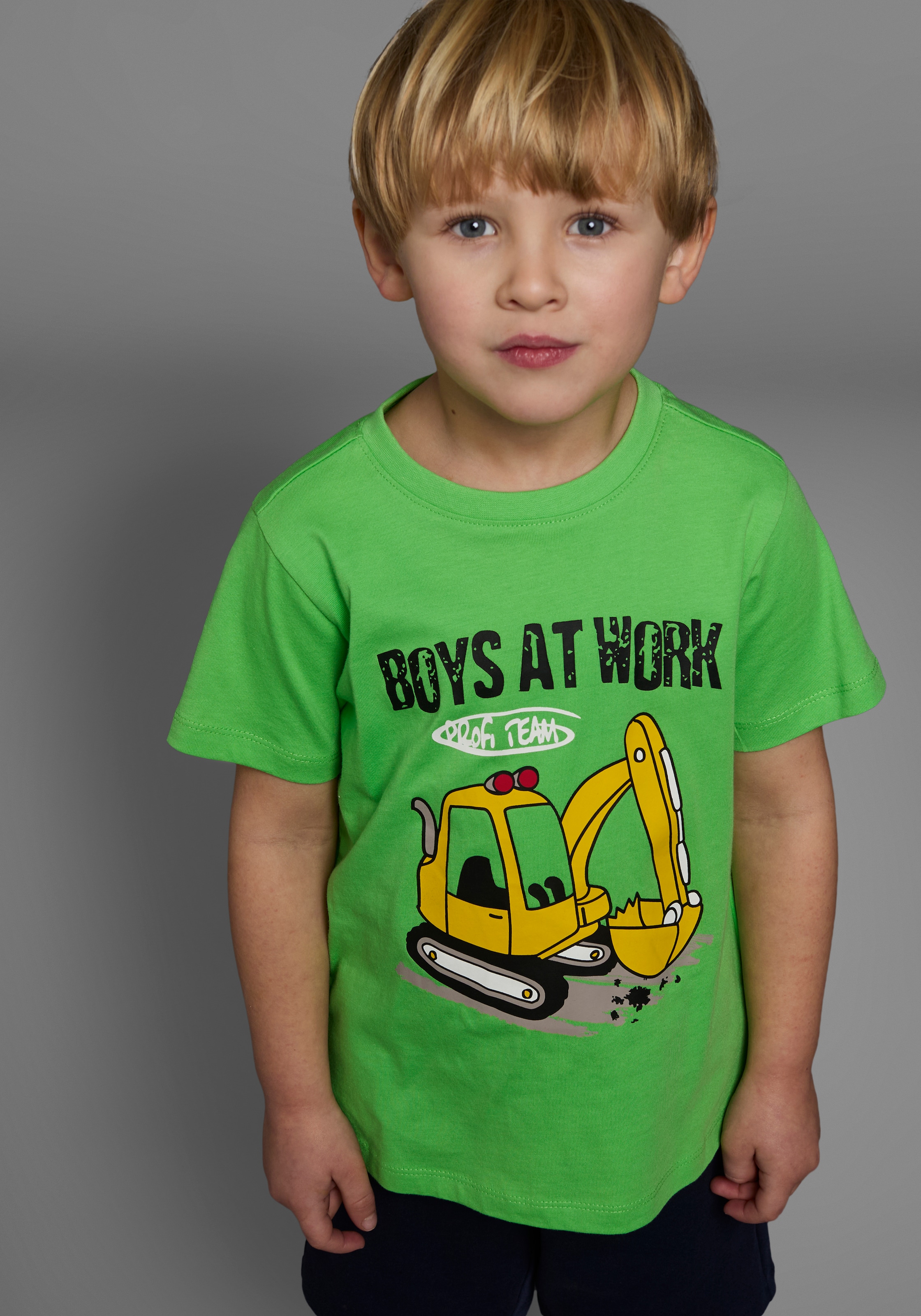 KIDSWORLD Shirt & Shorts »2tlg. Set T-Shirt+Sweatbermudas« Spar-Set, 2, 2 Stk. BOYS AT WORK