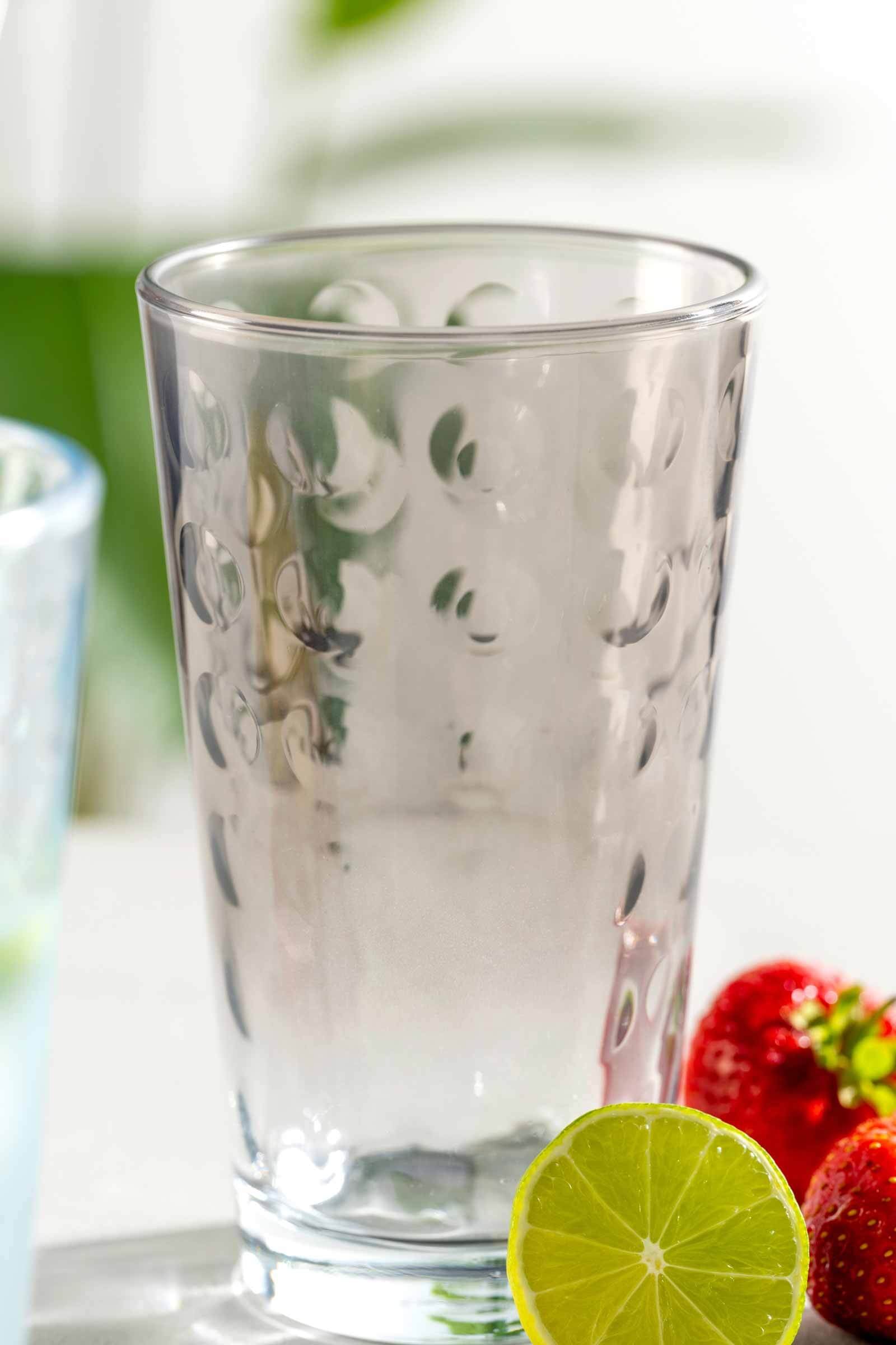 LEONARDO Glas »Trinkgläser Optic 540 ml 4er Set bunt«