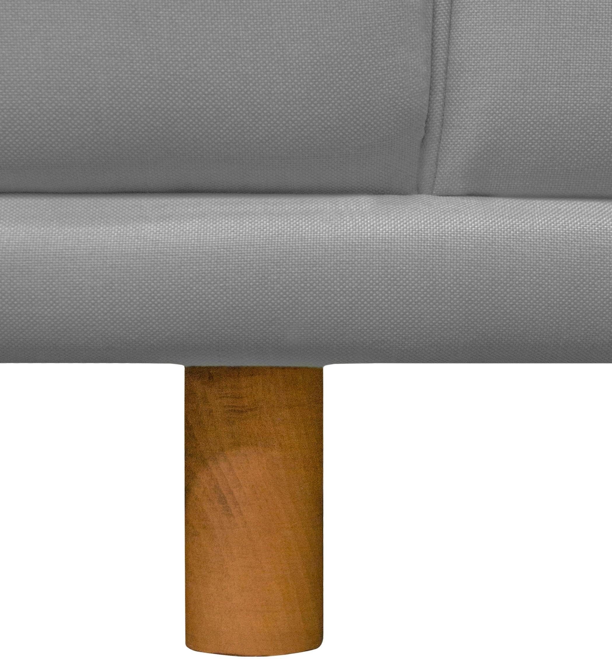 andas Ecksofa »Maroon L-Form«, in skandinavischem Design, mit losen Kissen