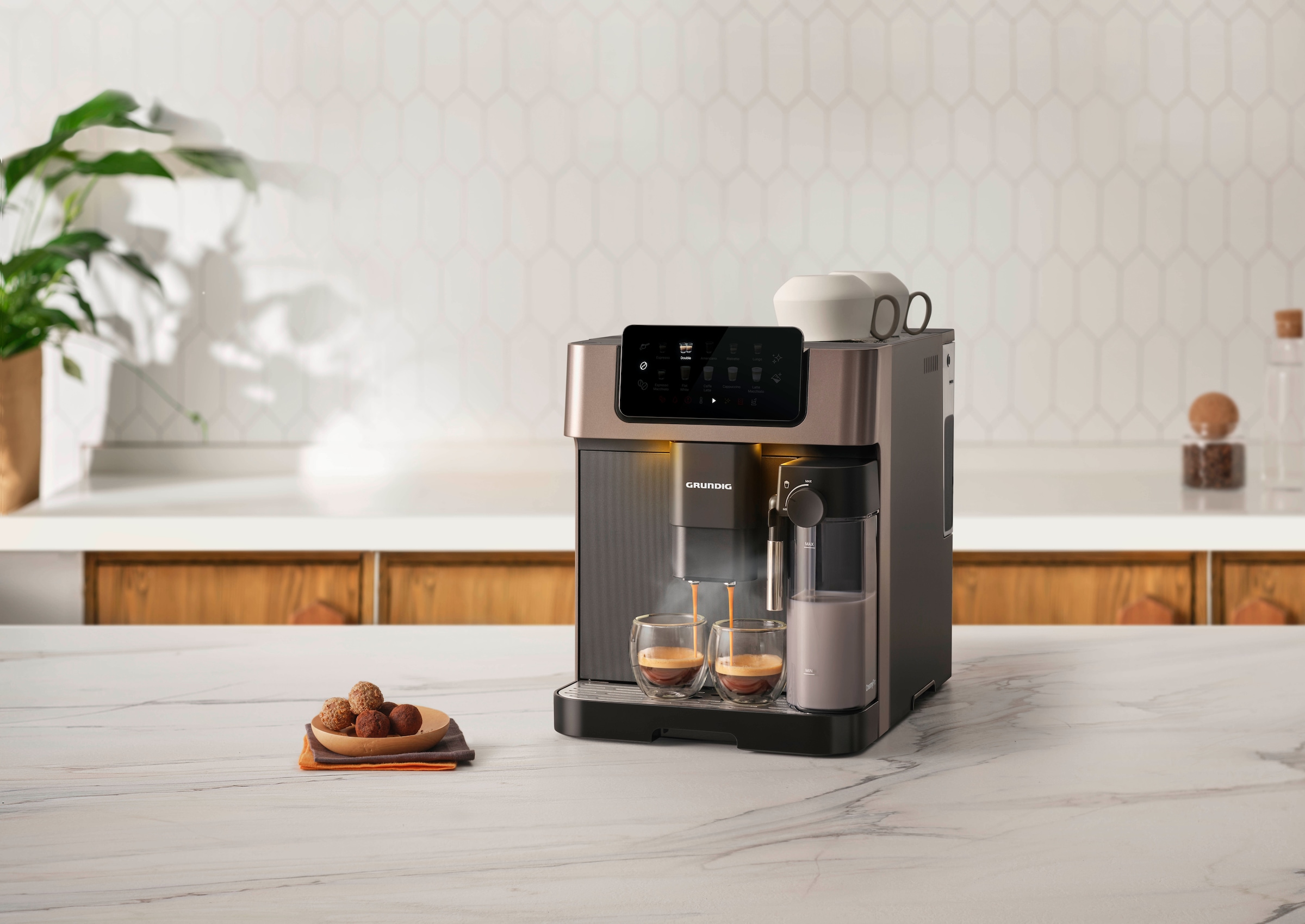 Grundig Kaffeevollautomat »KVA 7230« Kaffeevollautomat mit 19 Bar, GrindPro™ & CreamyPro™ System