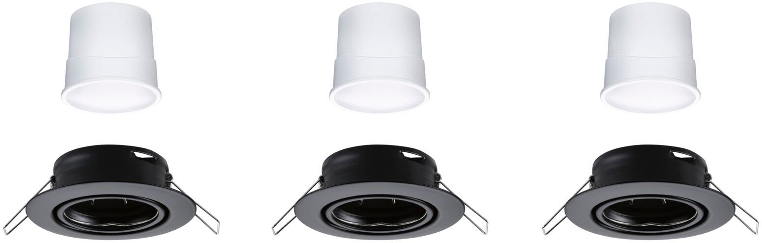 Paulmann LED Einbauleuchte »Base 3x420lm 230V«, 3 flammig, Zigbee Basisset
