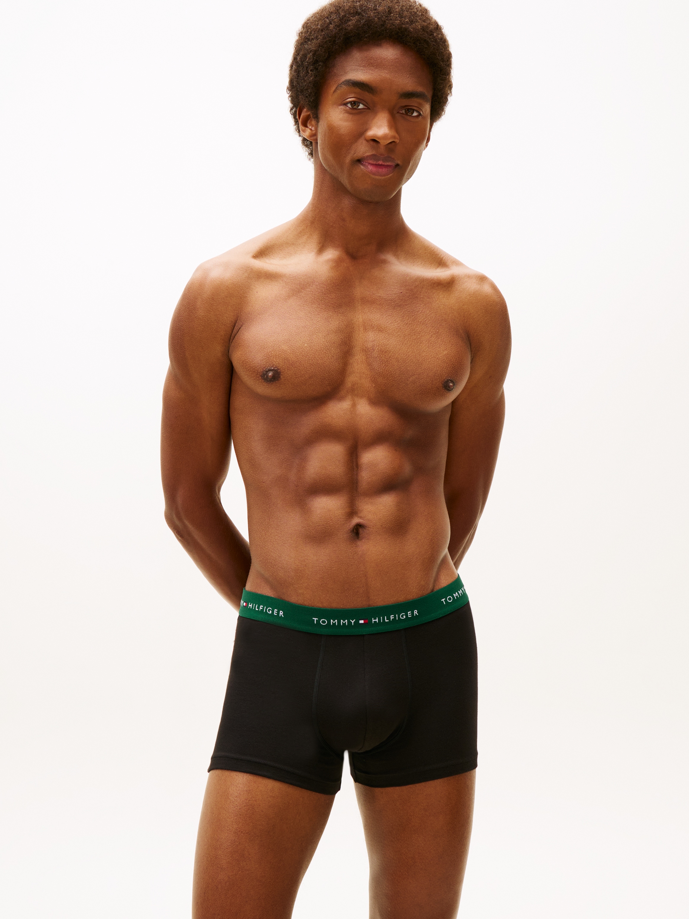 Tommy Hilfiger Underwear Trunk »5P TRUNK WB« Packung, 5er, 5 Stk. tlg., mit Tommy Hilfiger Logo-Elastikbund, Signature Kollektion