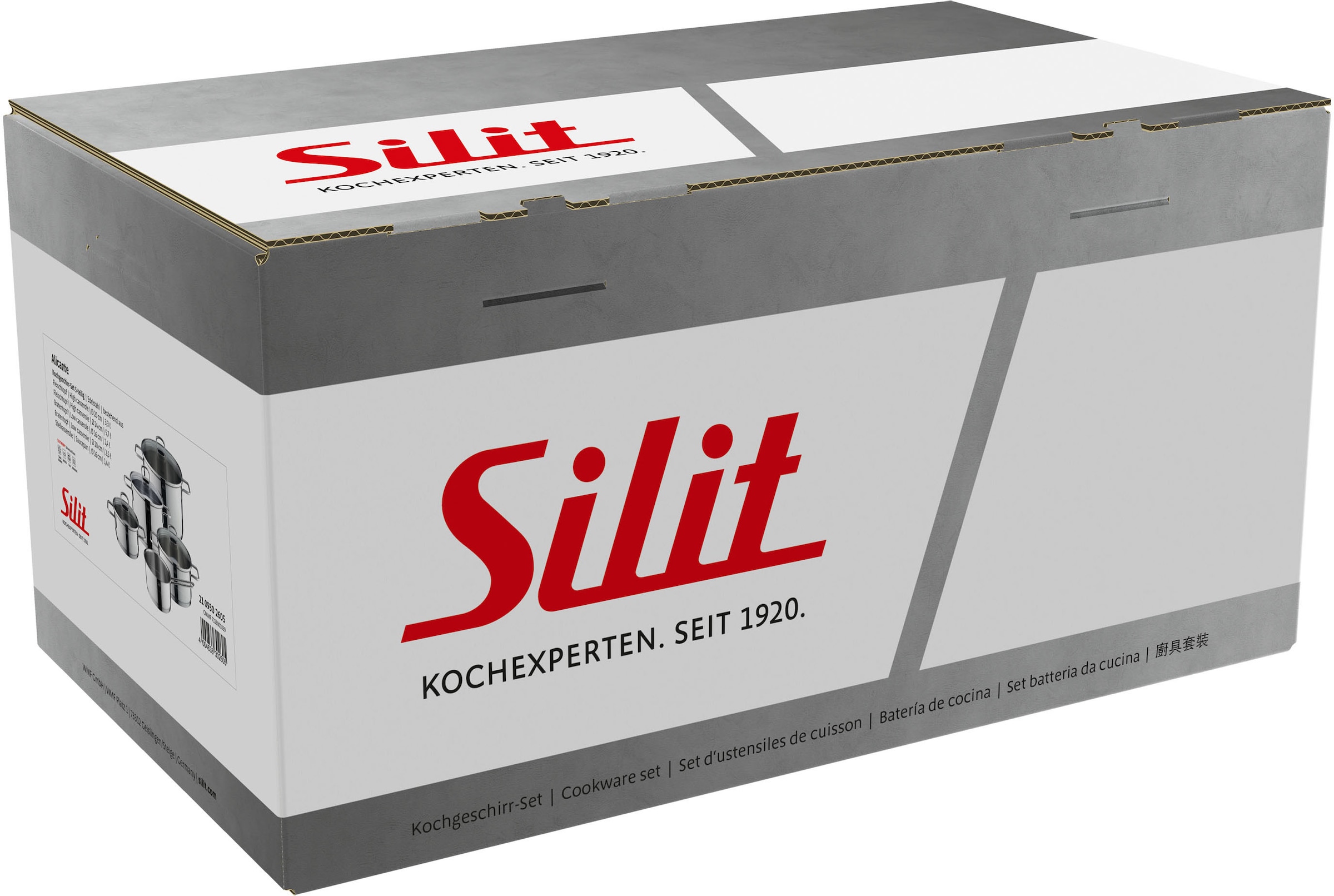 Silit Topf-Set »Alicante« Set, 9 Stk. tlg. Edelstahl 18/10