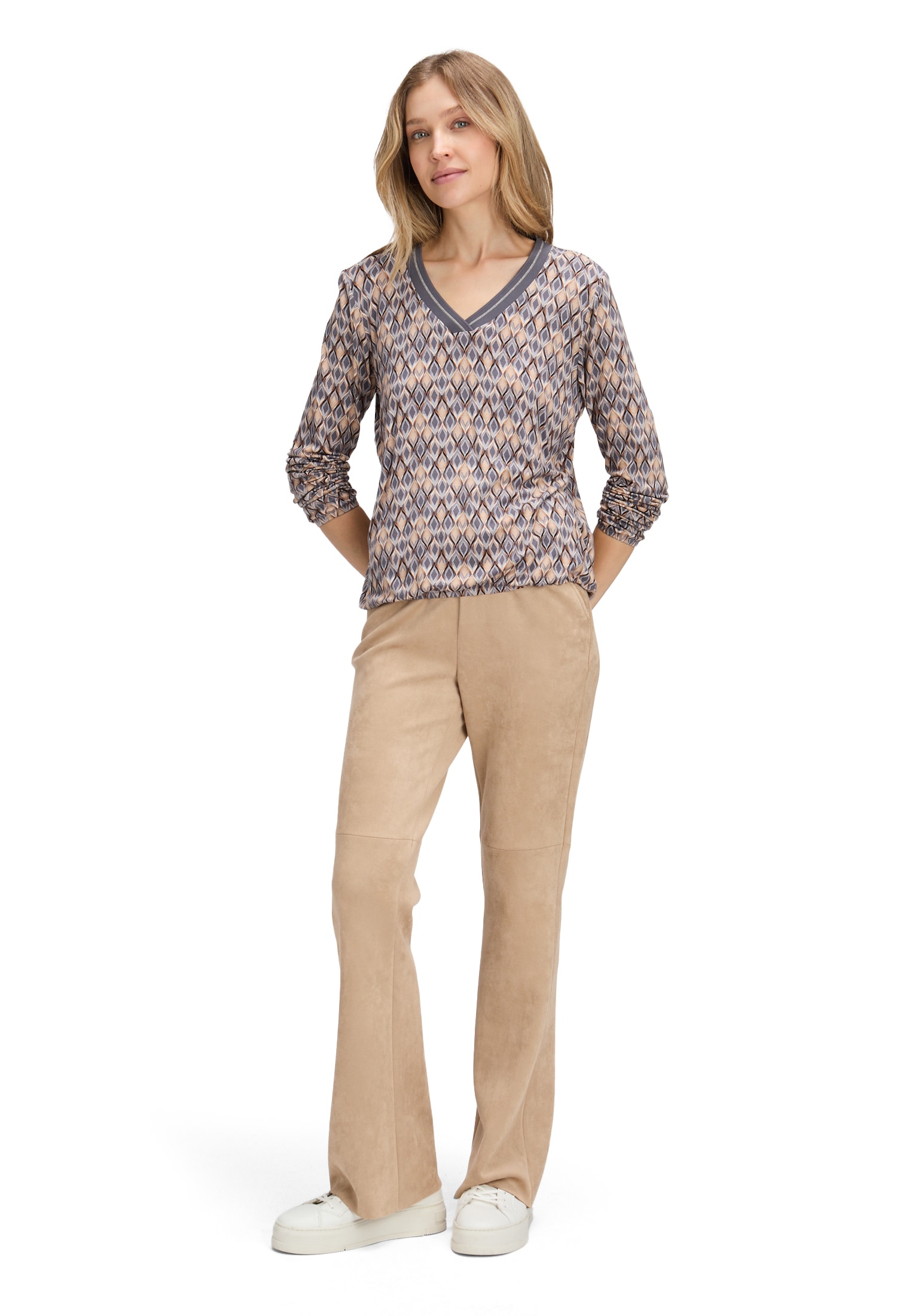 Betty Barclay Langarmshirt »Blusenshirt mit V-Ausschnitt«