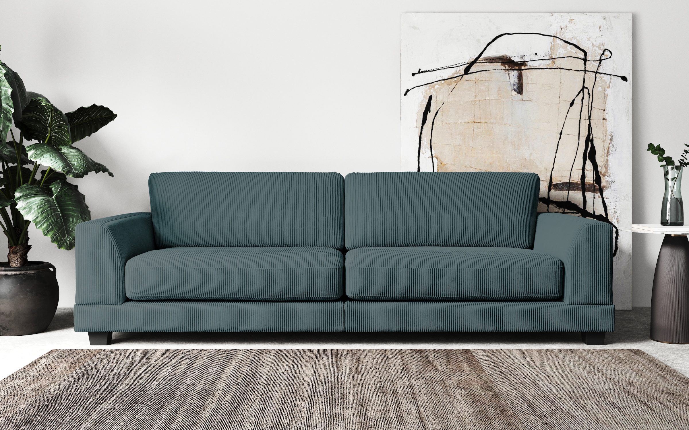 Home affaire 3,5-Sitzer »Parennes«, mit attraktivem Cord-Stoff, mit Kaltschaum