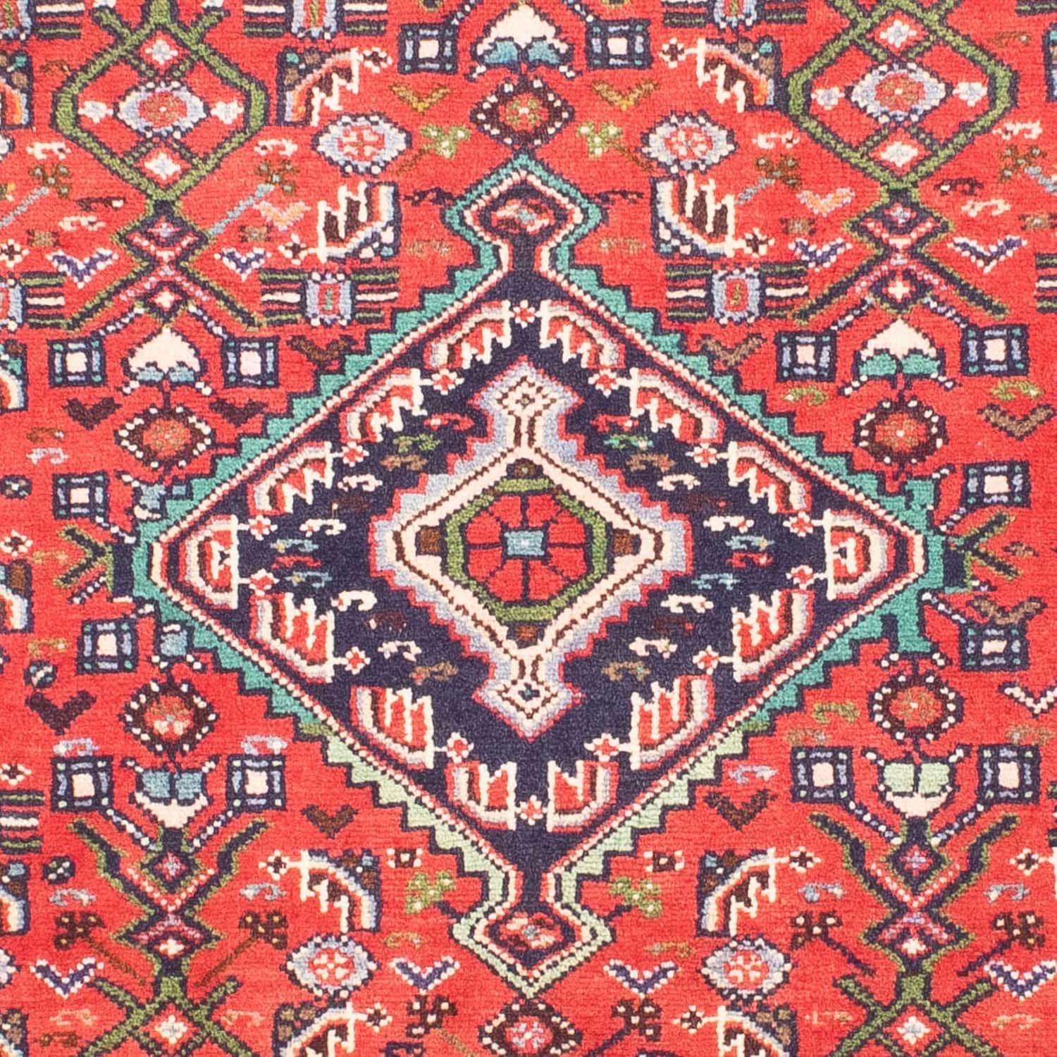 morgenland Orientteppich »Perser - Nomadic - 143 x 104 cm - rot«, rechteckig, Wohnzimmer, Handgeknüpft, Einzelstück mit Zertifikat